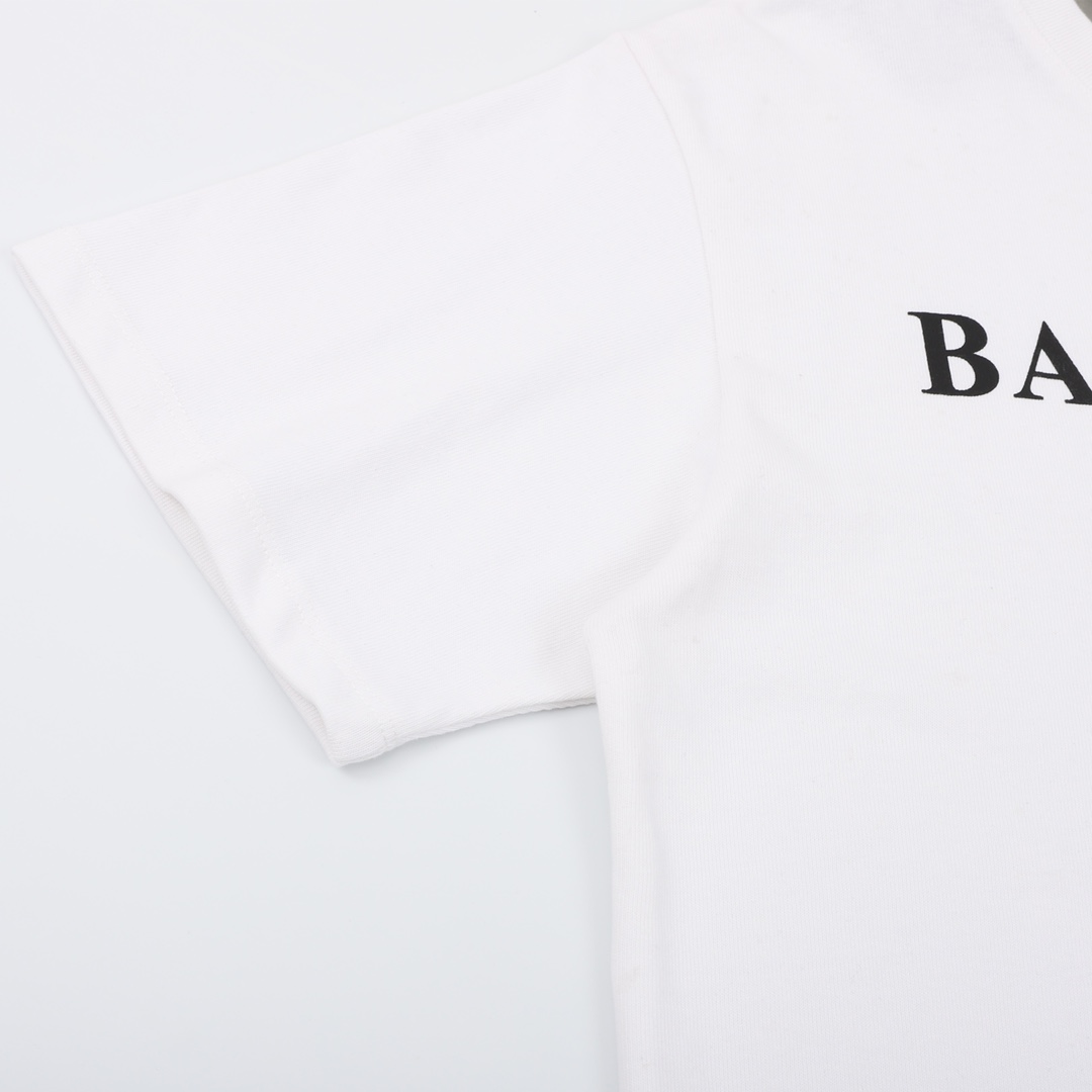 Balenciaga/巴黎世家 拖鞋印花字母LOGO圆领短袖