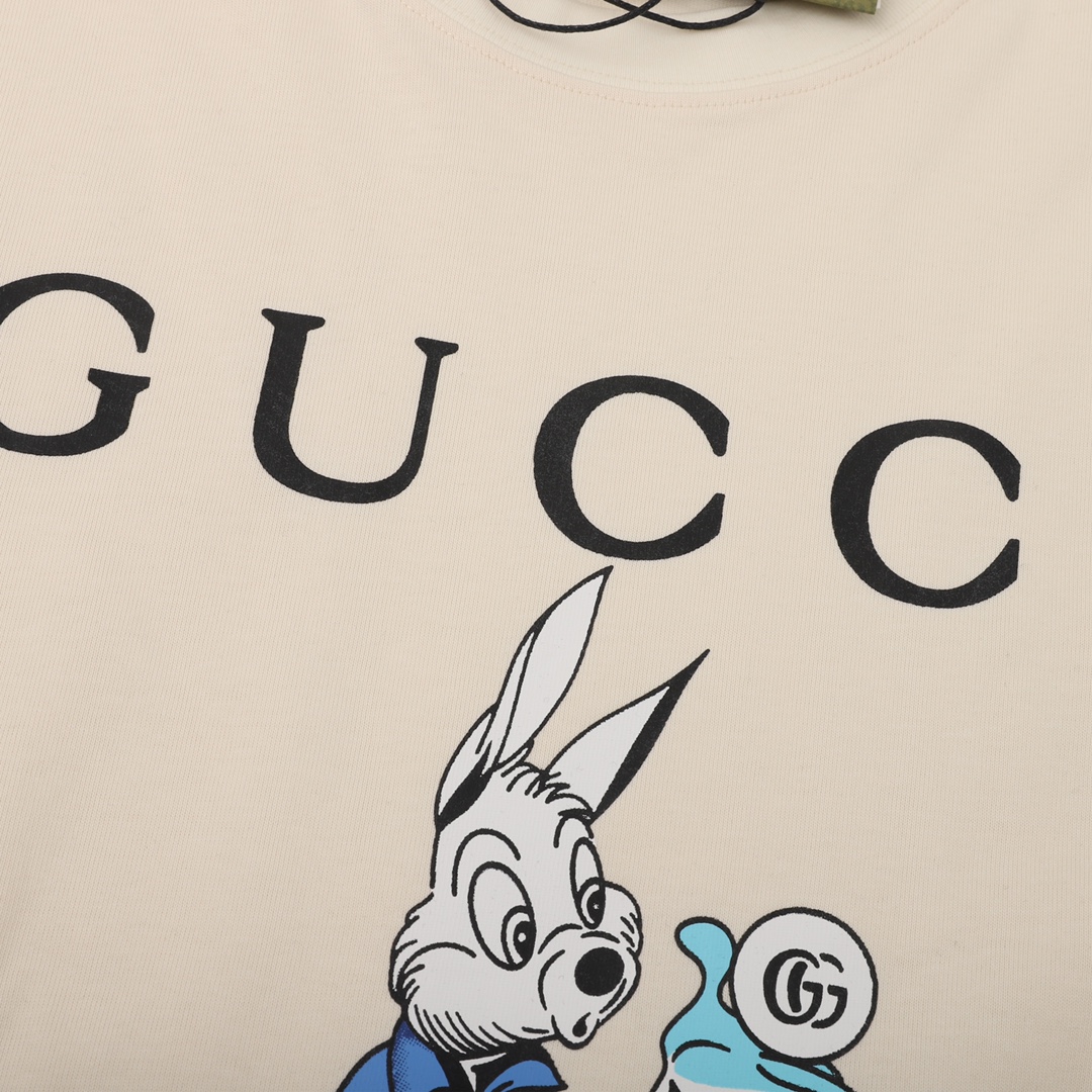 Gucci/古驰 兔子印花圆领T恤 夏季渠道限定新款