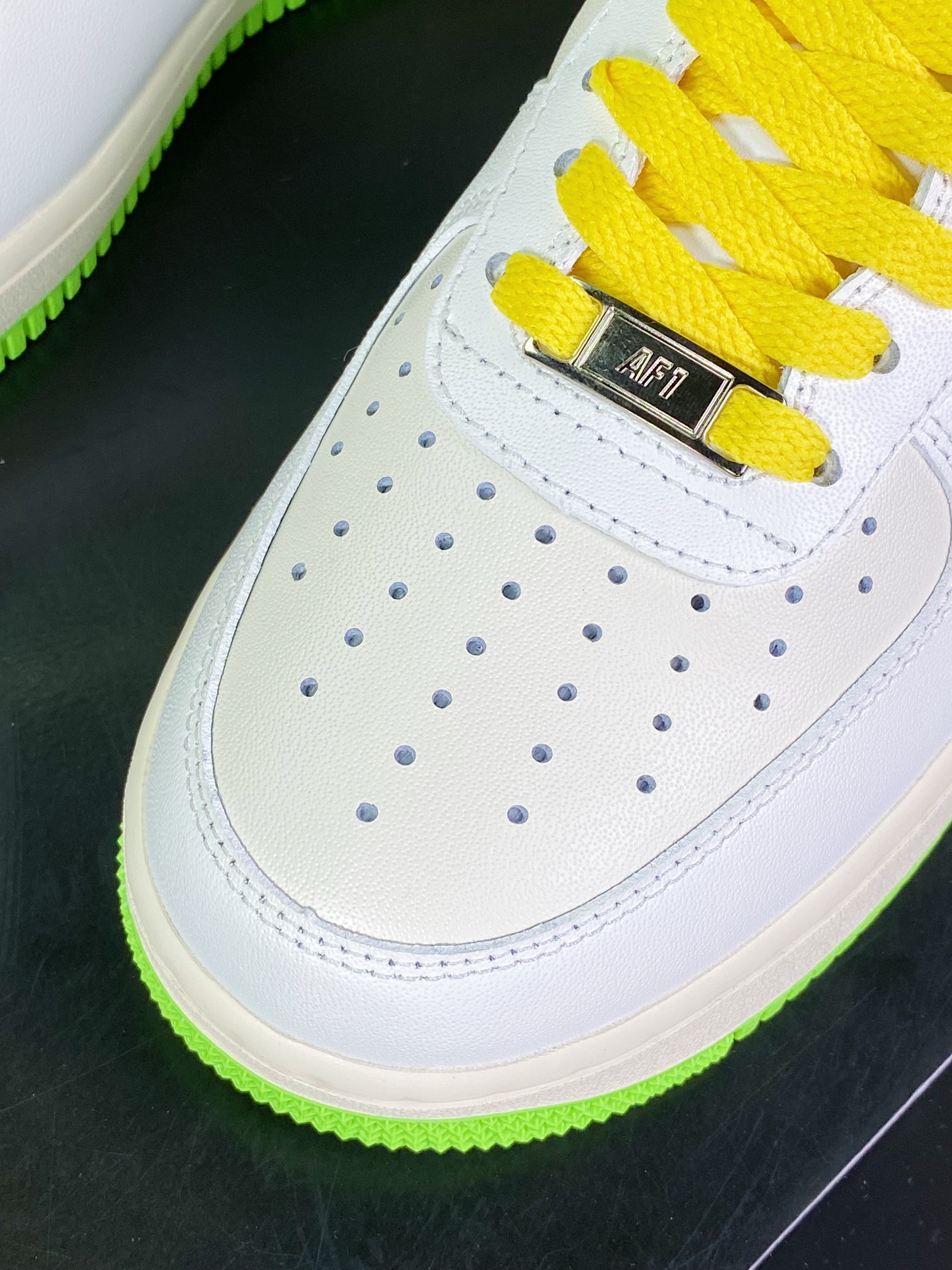 Air Force 1'07 Low ”Beige White/Green” Air Force No. 1 classic low-top shoes ”leather rice white green and yellow” yy3188-104