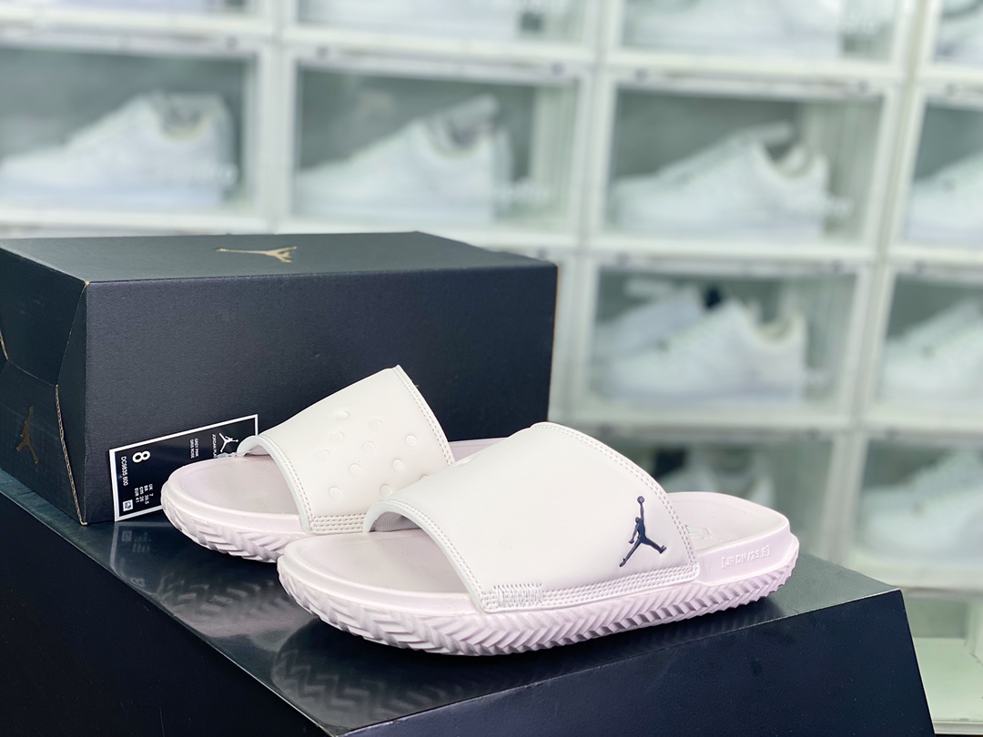 110 Air Jordan Play Slide"Light Pink/Black"游玩系列舒适透气时尚一字休闲运动拖鞋“淡粉黑LOGO”DC9835-600