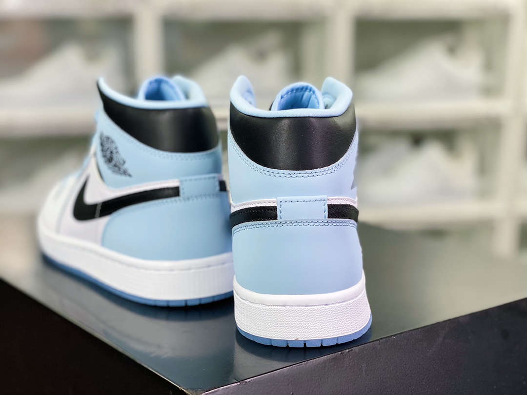 Air Jordan 1 MID GS ”White/Black/Ice Blue” AJ1 Jordan Graduate ”White Black Ice Blue” DV1308-104