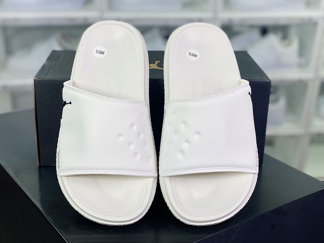 110 Air Jordan Play Slide"DarkGrey/White"游玩系列舒适透气时尚一字休闲运动拖鞋