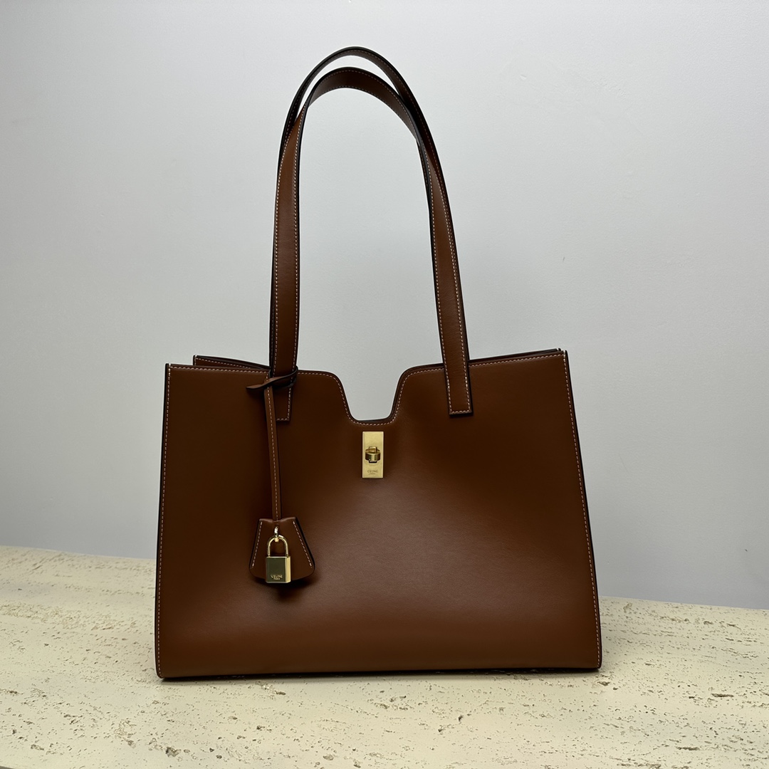 CABAS16光滑牛皮革手袋新品15X11X5英寸37X29X12厘米本款型可装下IPAD等平板电脑牛皮