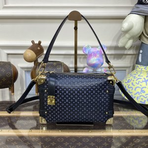 Louis Vuitton LV Petite Malle Handbags Crossbody & Shoulder Bags Black Blue Red Yellow Cowhide M46358