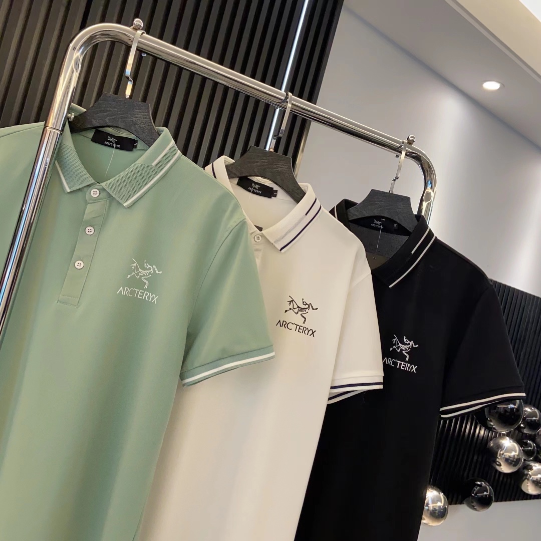Arc’teryx Clothing Polo Black Green White