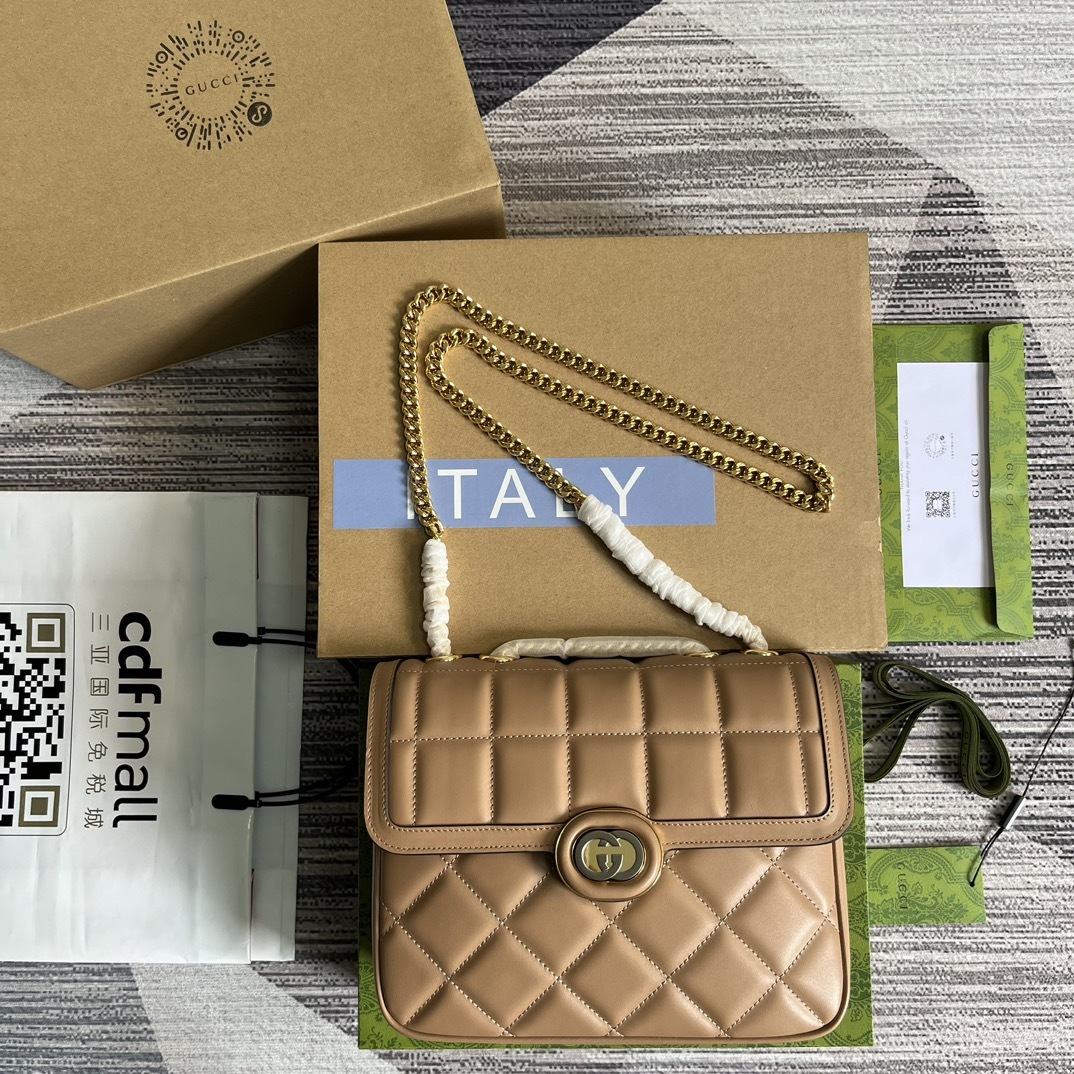 配全套包装️GucciDeco系列小号肩背包Gucci不断拓展自身视野以全新手法焕新演绎经典廓形和精致面
