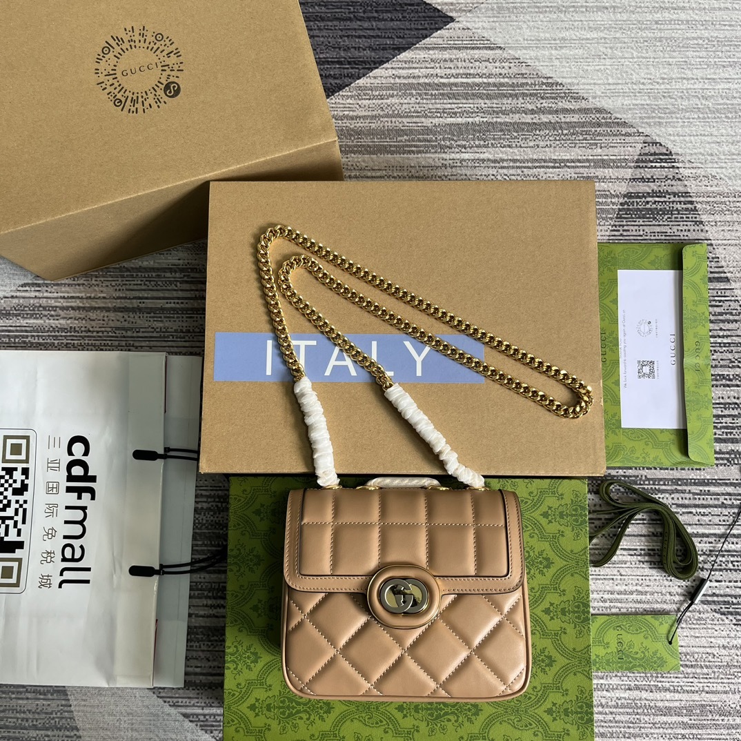 配全套包装️GucciDeco系列mini肩背包Gucci不断拓展自身视野以全新手法焕新演绎经典廓形和精