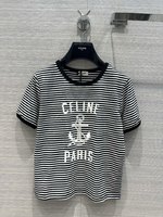Celine Clothing T-Shirt Printing Cotton Spring/Summer Collection Short Sleeve