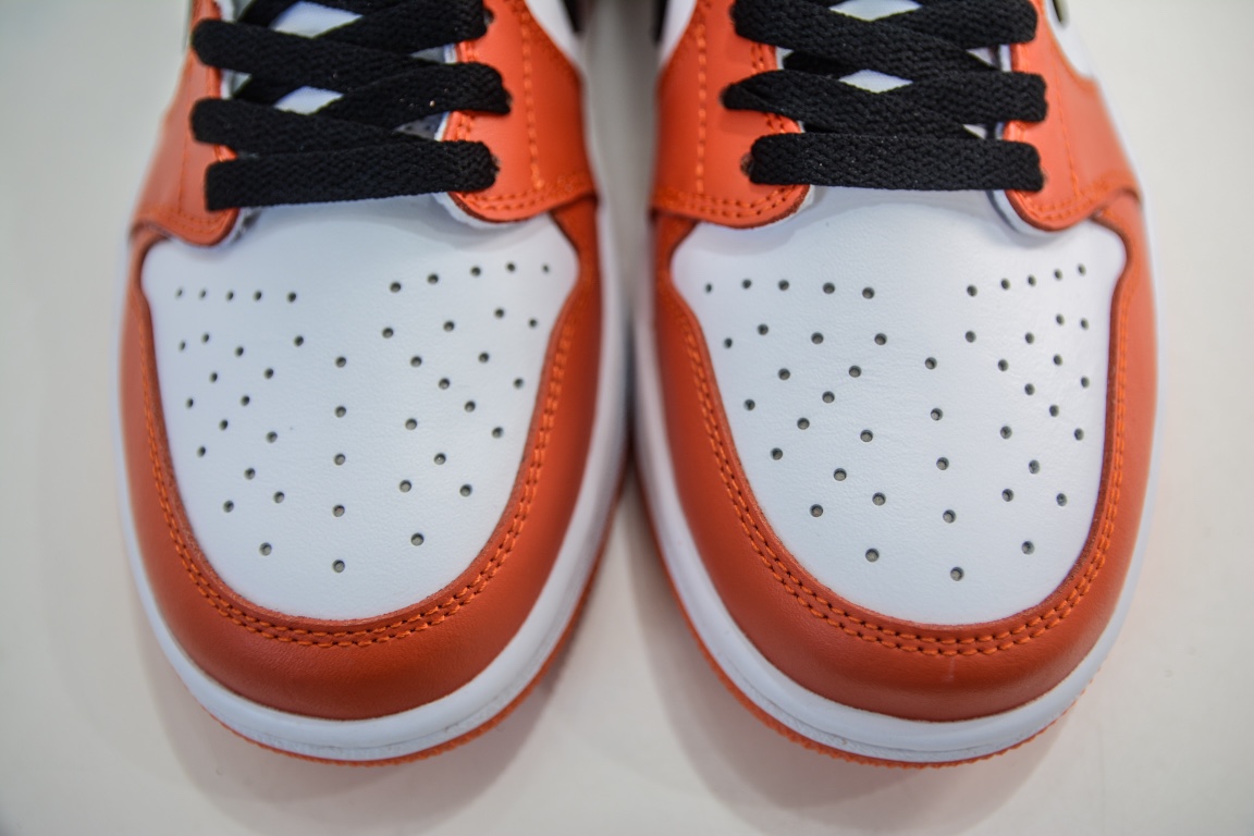 200 原装Air Jordan 1 Low 白橙 白扣碎 AJ1 CZ0790-801