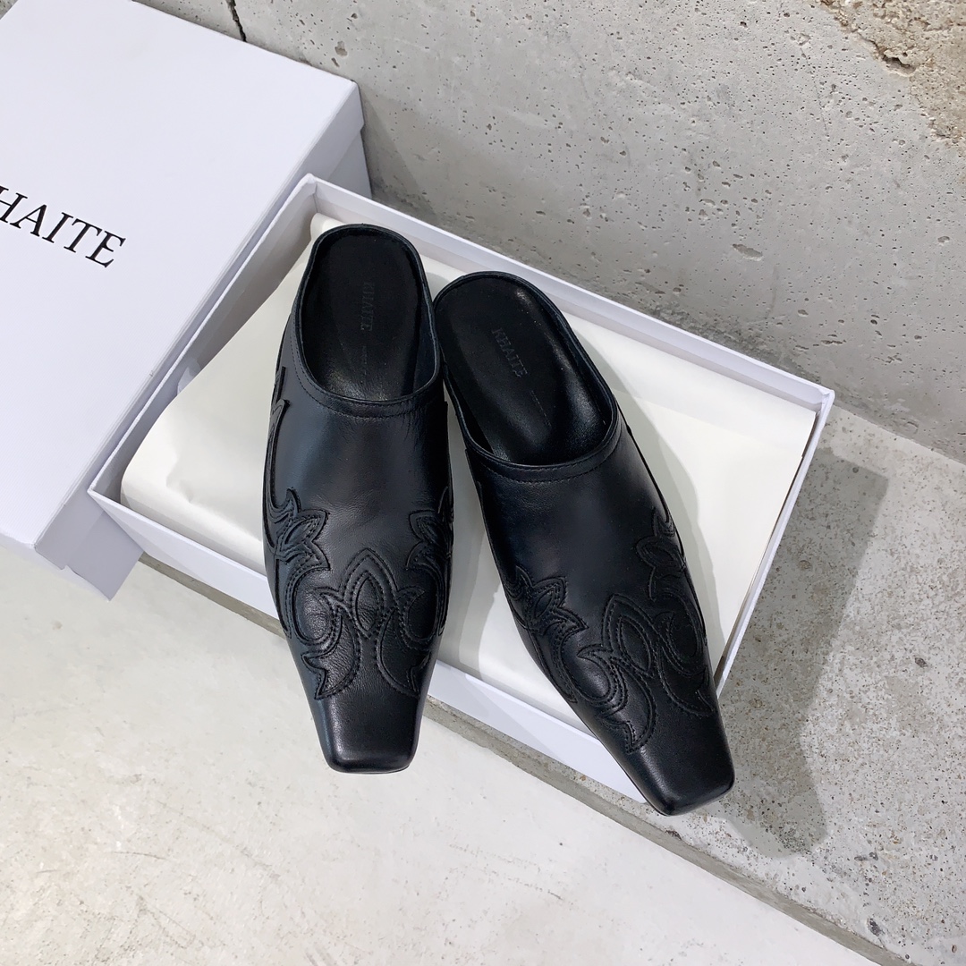 Khaite 2023 Collection: Stylish High-Heeled Slippers for Women with True Beauty - 图片 4