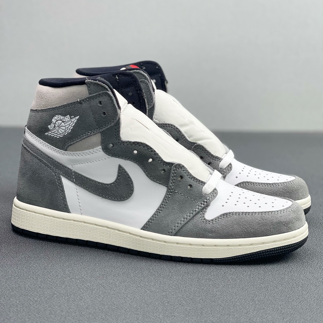 ️工厂清仓大型福利开闸️外贸F版AirJordan1High灰白全网首家出货全新一代灰白配色整体鞋身水洗