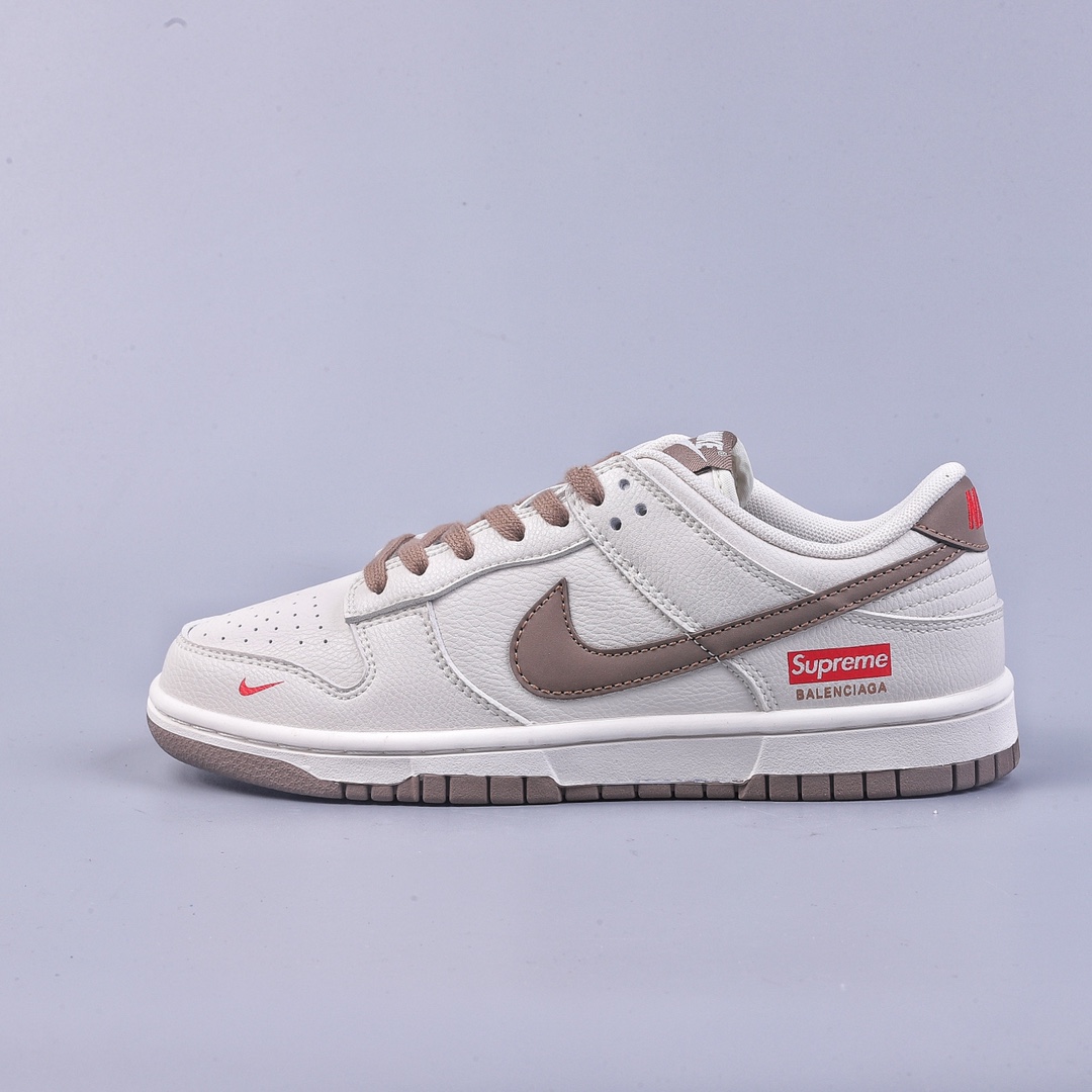 220 Nike SB Dunk Low “supreme联名-奶白咖啡” 周年高端定制低帮休闲板鞋  XD6188-001