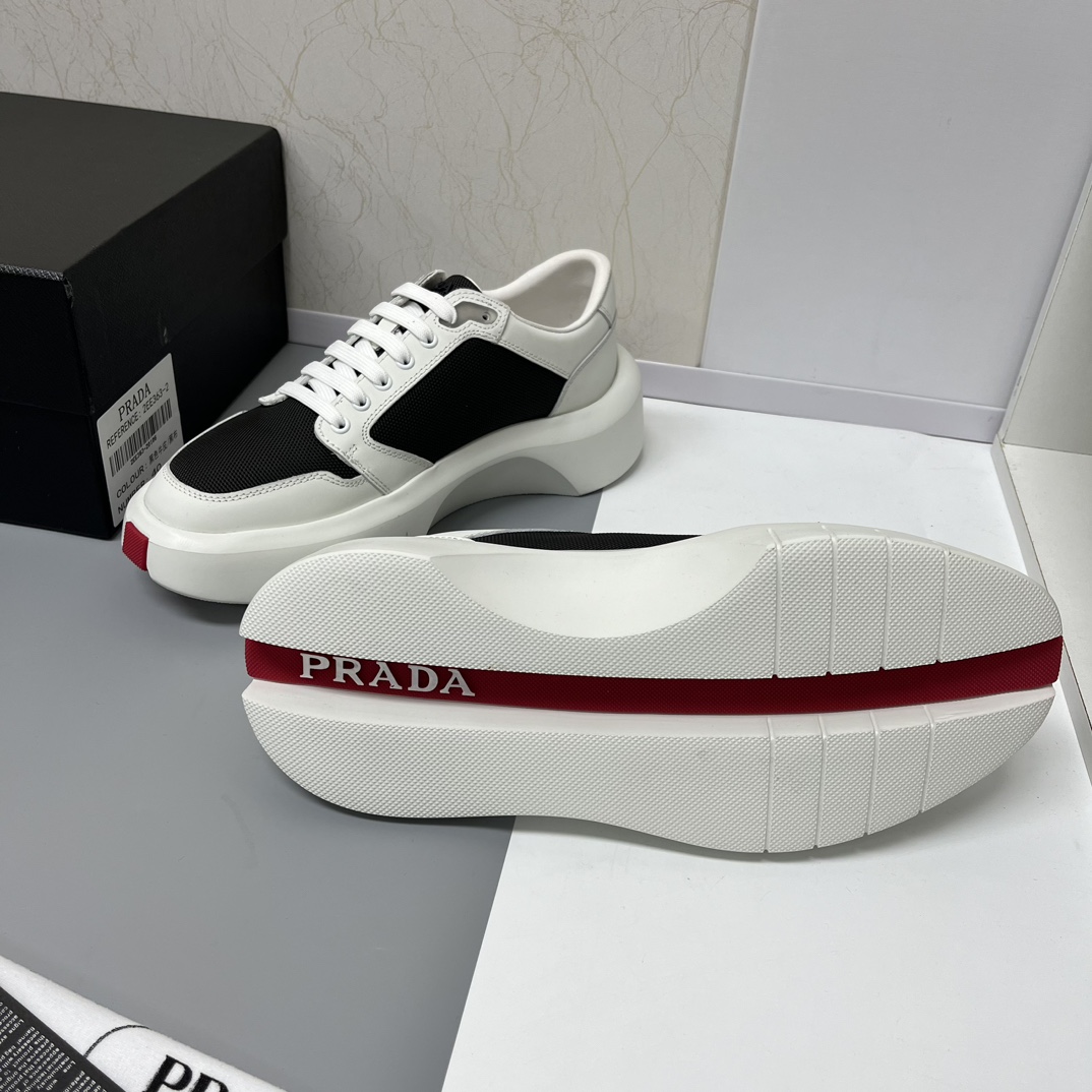 Prada Style Black Leather Men's Shoes style reference detail image 9 from source 781930