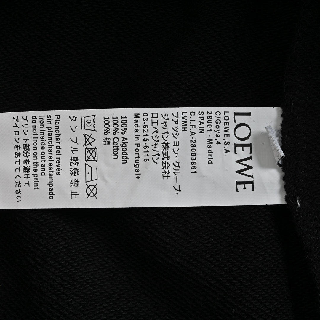 160 Loewe/罗意威 24ss 刺绣logo短裤 面料采用380g纯棉毛圈面料