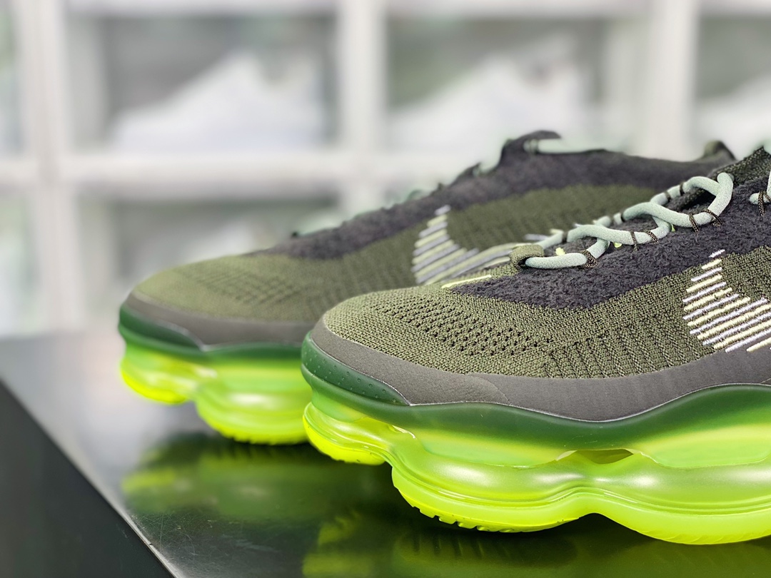 280  Air Max Scorpion Flyknit"Barely Volt/Cargo Khaki"天蝎座慢跑鞋“针织暗绿荧光绿”DJ4701-004