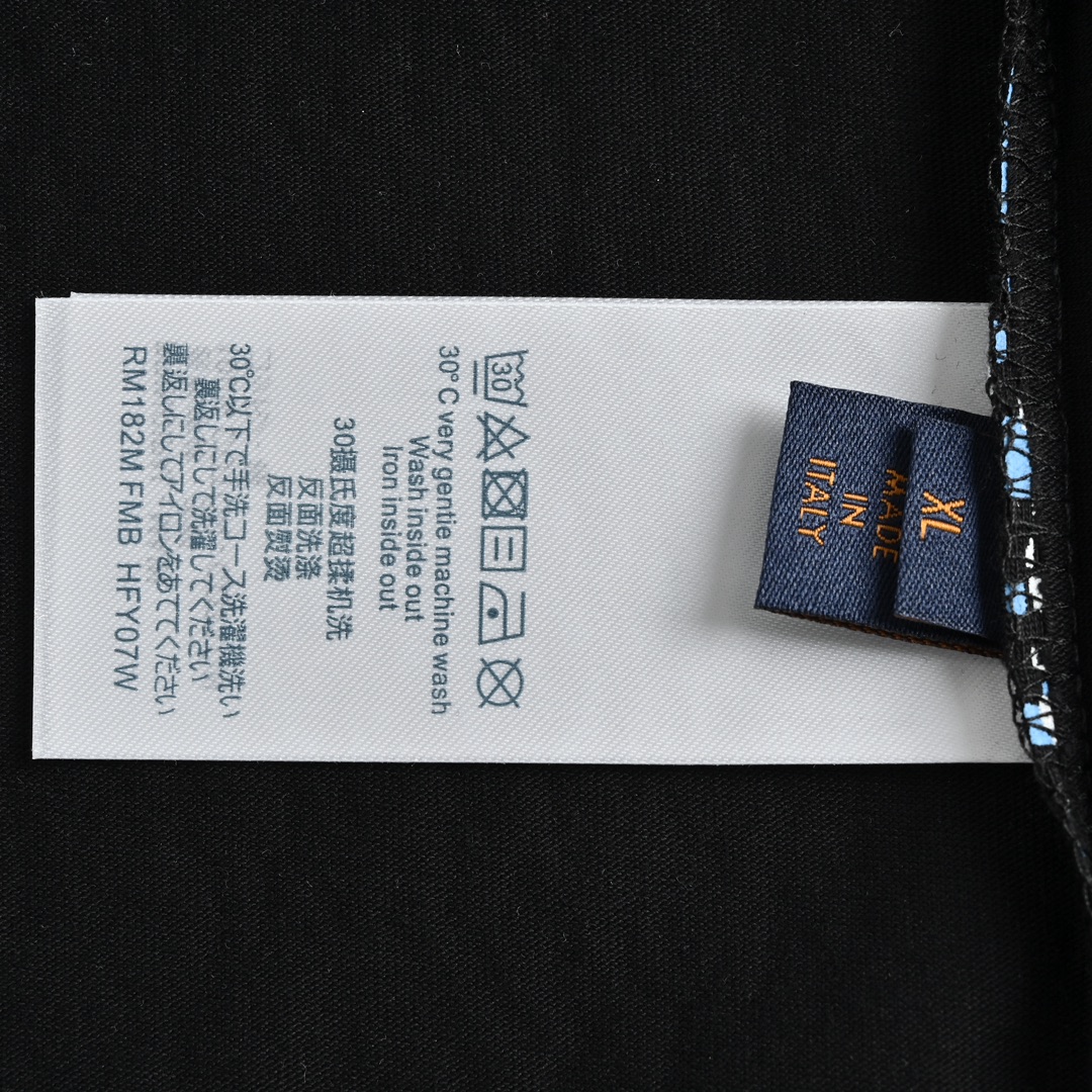 170 Louis Vuitton/路易威登 23ss 蓝白小方格印花短袖