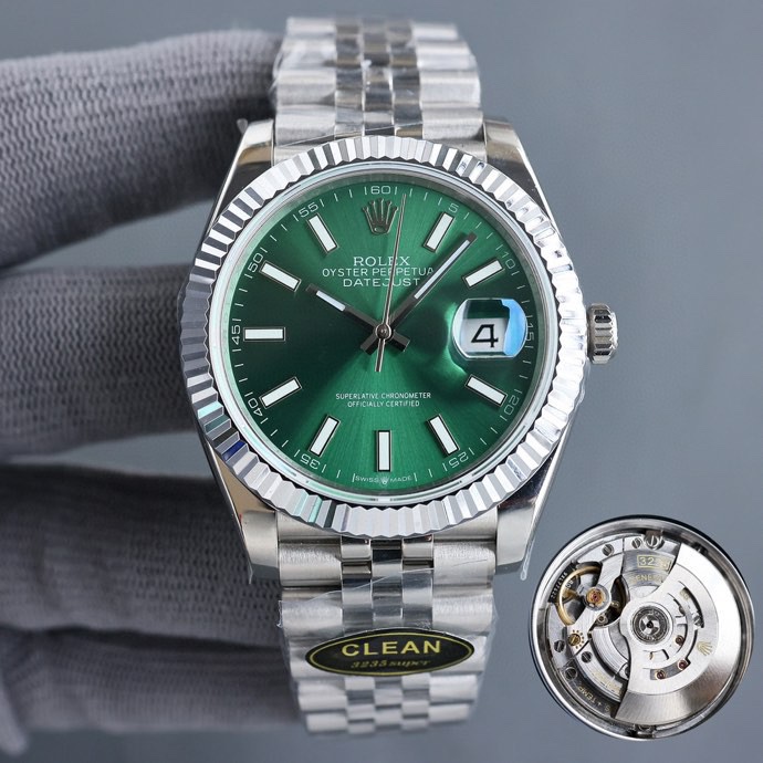 NO:143614,Clean Factory/C Factory Rolex Log Series Mechanical Men's Watch, Genuine Original Die 1: Equipped with a one-to-one super integrated movement, power 72 hours, no-card movement decoration, movement and its stability 2: The whole watch 904L stainless steel / matched with ar factory steel strip and IP vacuum electroplated platinum gold ring / faded free replacement 3: The dial color is infinitely close to the original 4: The only calendar font version in the market The subsequent font 1-31 is true and false 5: The only pointer luminescence/word nail luminescence is achieved to the same color because they are all third-party factories processing   self-purchased Swiss c1 c3 luminescence powder 6: Word nail/crown mark nail galvanized treatment Although there are not many clean styles, almost all are boutiques. Completely solve most of the log pain points in the world, and are born for the extreme clean-datejust, christian  louboutin,rolex19860909clean厂/C厂 劳力士日志型系列机械男表,正品原装开模 1:搭载一比一超级一体机芯 动力72小时 无卡度机芯装饰 机芯及其稳定 2:整表904L精钢 /搭配ar厂钢带 以及ip真空电镀铂金牙圈 /掉色免费更换 3:表盘颜色无限接近原装 4:全市场唯一日历字体对版 后续1-31号挨个字体真假对比 5:唯一做到指针夜光/字钉夜光 做到同色 因为都是第三方工厂加工 自购瑞士 c1 c3夜光粉 6:字钉/皇冠唛头钉 全白金电镀处理 虽然clean的款式不多 但是几乎款款均为精品 彻底解决世面上的大部分日志痛点,只为极致而生 clean-datejust,,christian louboutin,rolex,Watch