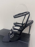 Yves Saint Laurent AAA+
 Shoes High Heel Pumps Sandals Rose Genuine Leather Silk
