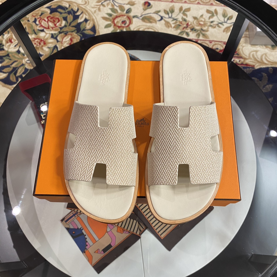 Hermès Herme℃愛玛士 万年 男士 H拖鞋