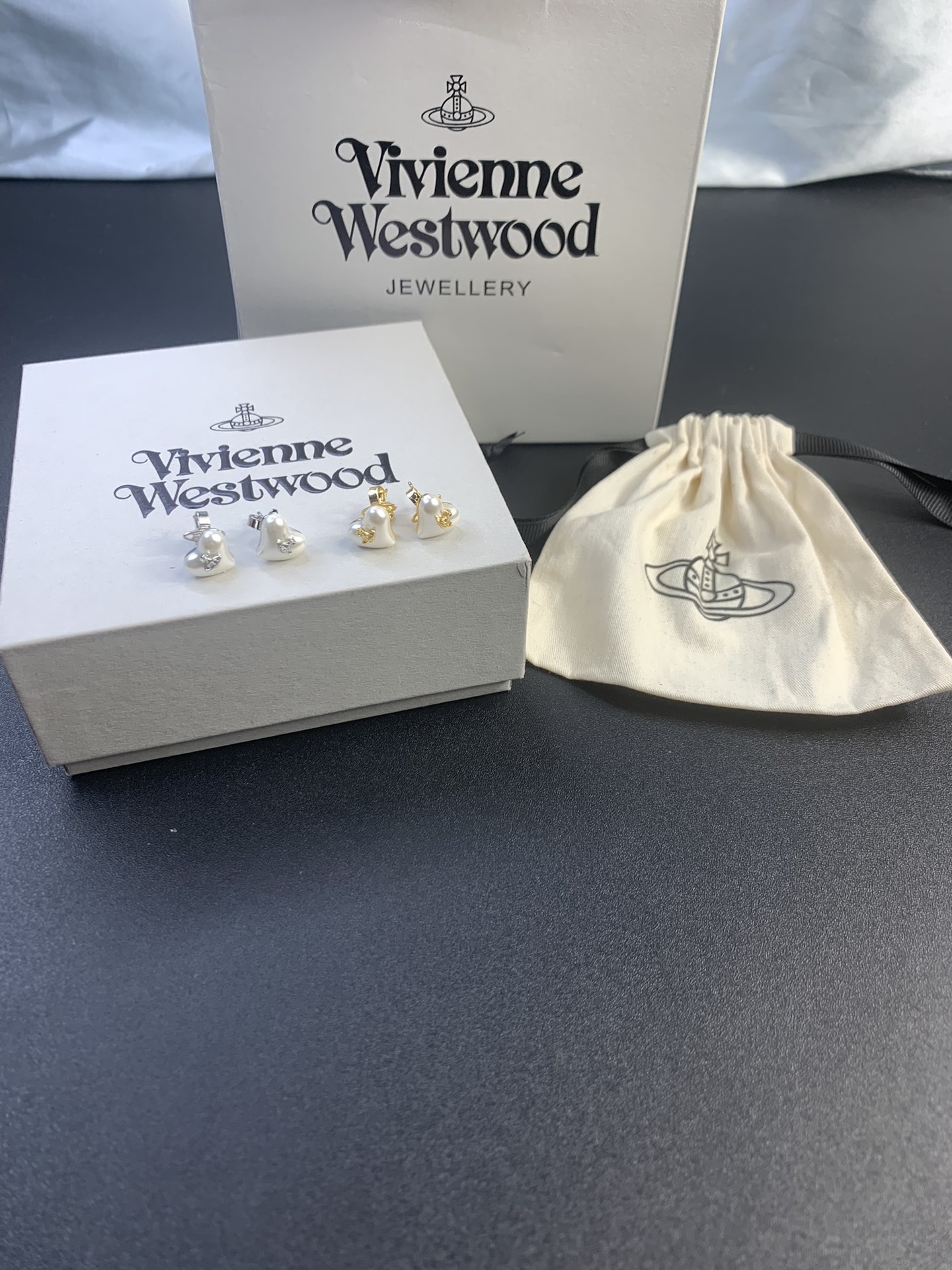 NO:103433,The Queen Mother of the Cialis's Pearl Mother of Pearl Small Love Ears studs Platinum Gold Two Colors, Queen Mother of the Cialis's Ears, Gold19860909西太后珍珠贝母小爱心耳钉白金黄金二个色,西太后耳钉,gold,Jewelry