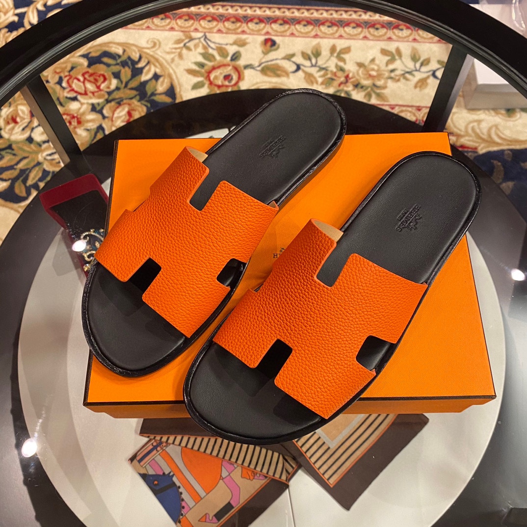 Hermès Herme℃愛玛士 万年 男士 H拖鞋
