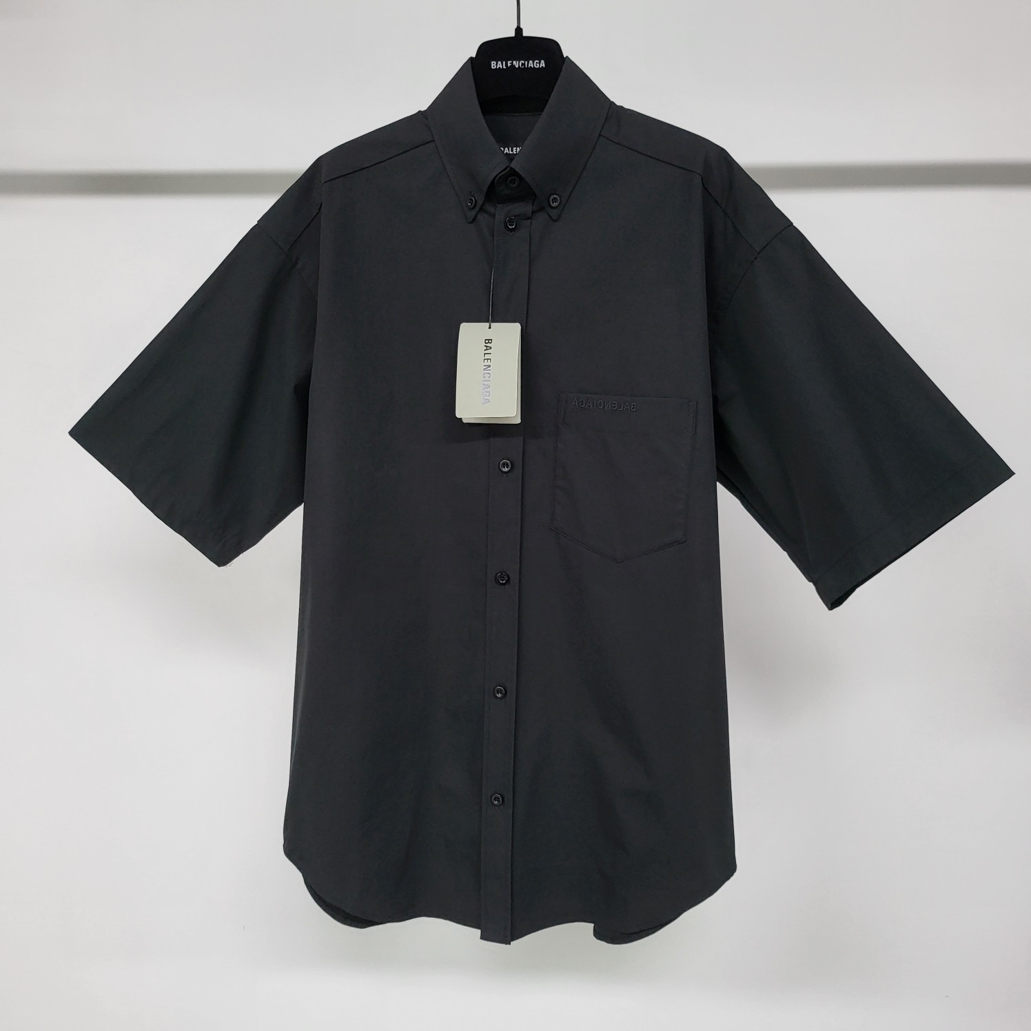 발렌시아가 로고 자수 반팔 셔츠 926 Balenciaga T Shirt