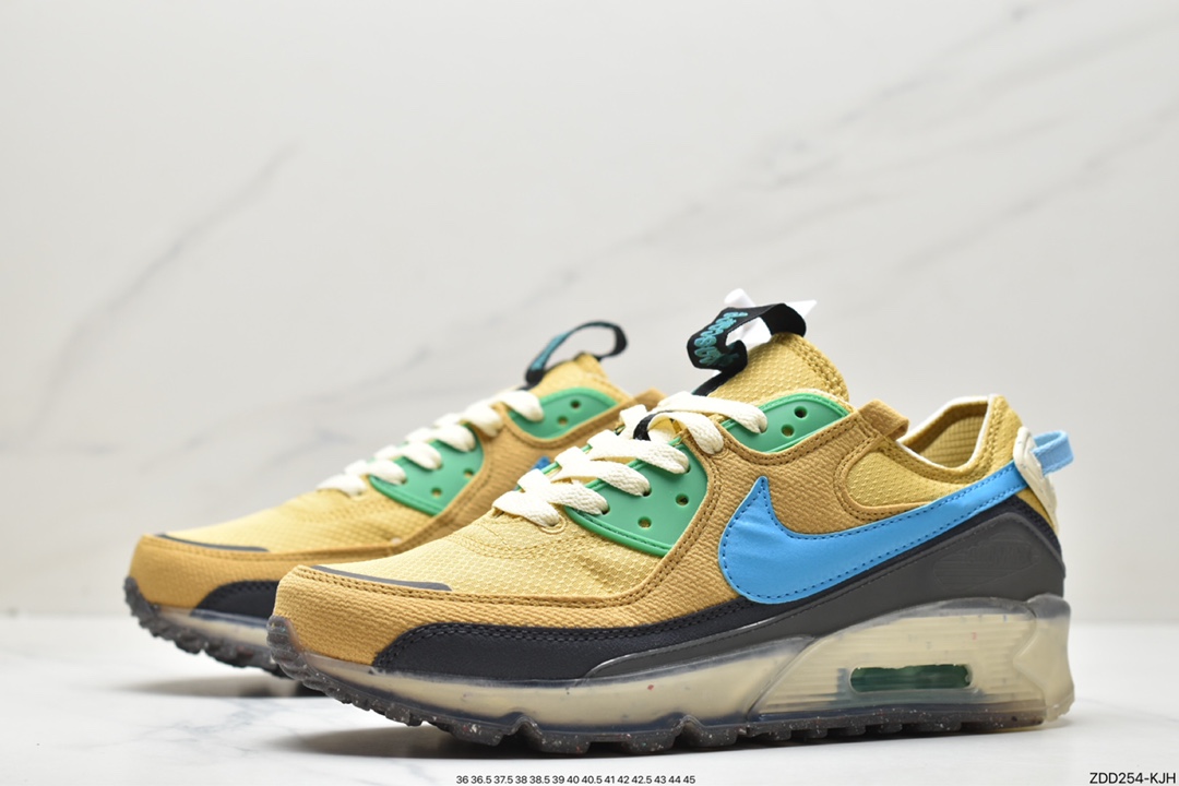 230 Nike Air Max Terrascape 90”Grey/University Red”山川地形慢跑鞋“牛津布白灰大学红冻底”DQ3987-700