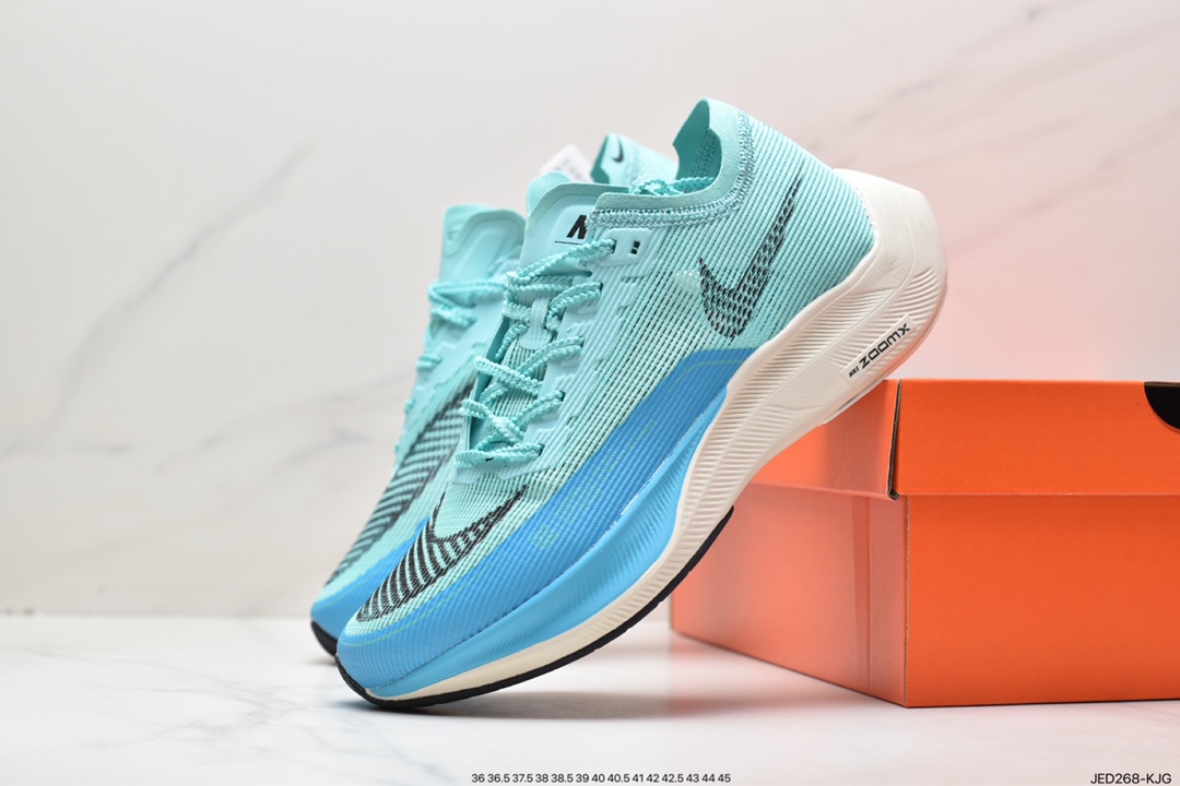 150 ZoomX Vaporfly NEXT% 2”Ice Blue”破2系列马拉松泡棉超轻缓震运动慢跑鞋 CU4111-100