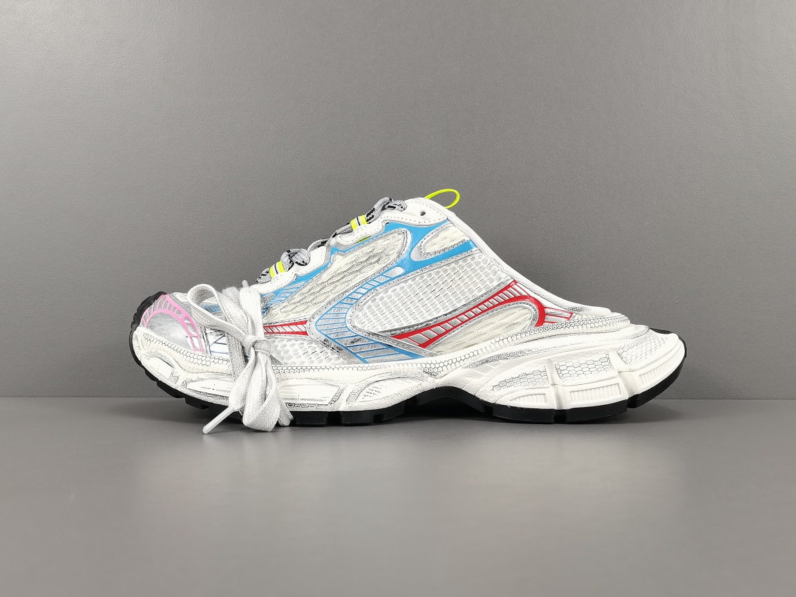 ¡Ventaja del canal, apoyo a la apertura de tiendas! [Versión de comercio exterior: Balenciaga] Medias pantuflas blancas…