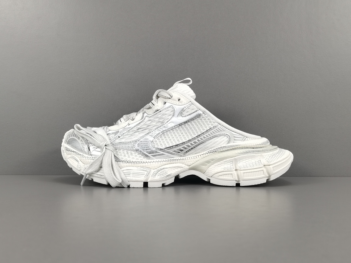 ¡Ventaja del canal, apoyo a la apertura de tiendas! [Versión de comercio exterior: Balenciaga] Medias pantuflas blancas…