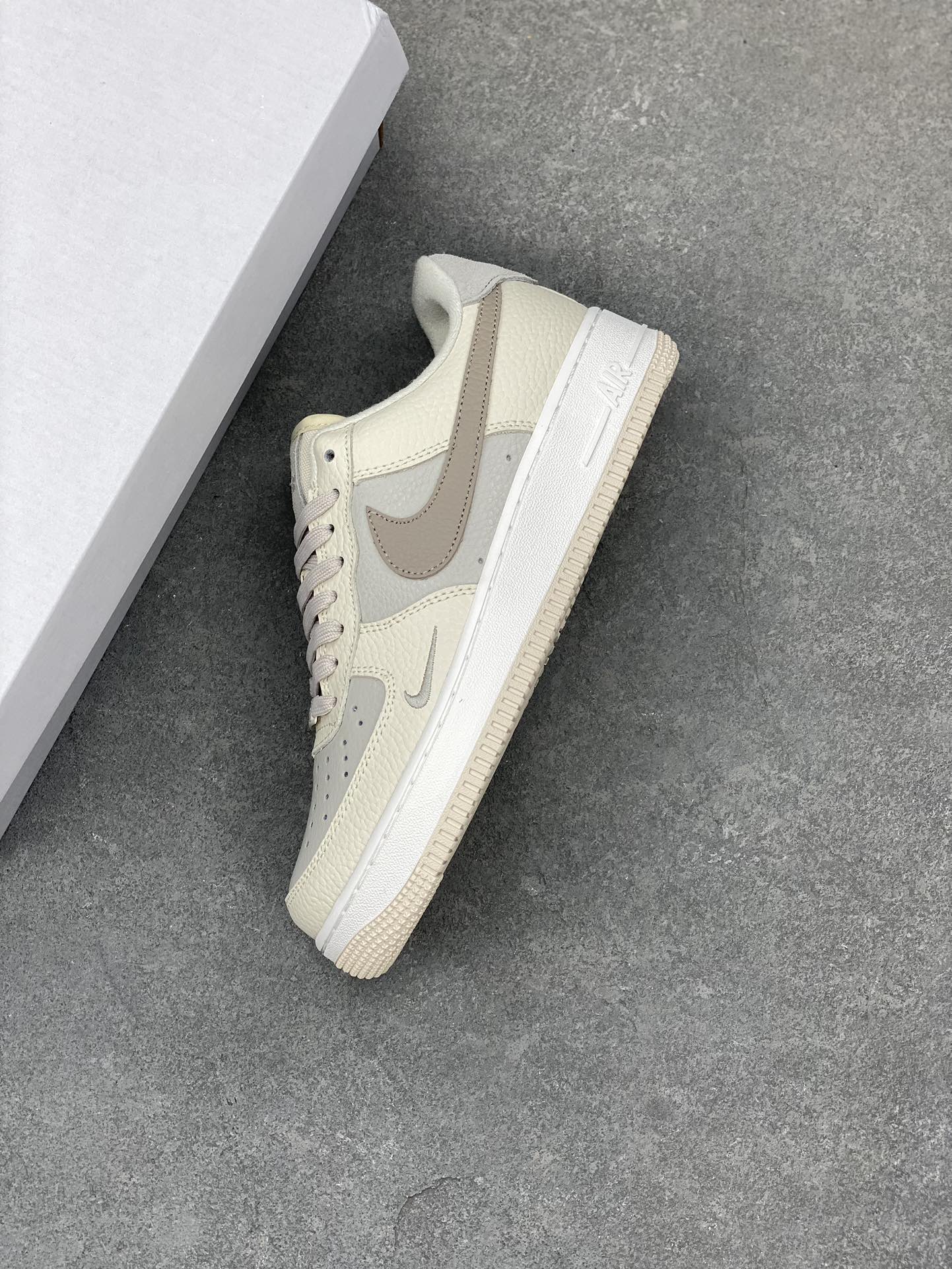 Nike Air Force 1 '07 QS Milk White/Brown Low Top Sneakers,FB8483-100 8 i1681673788 7705 6