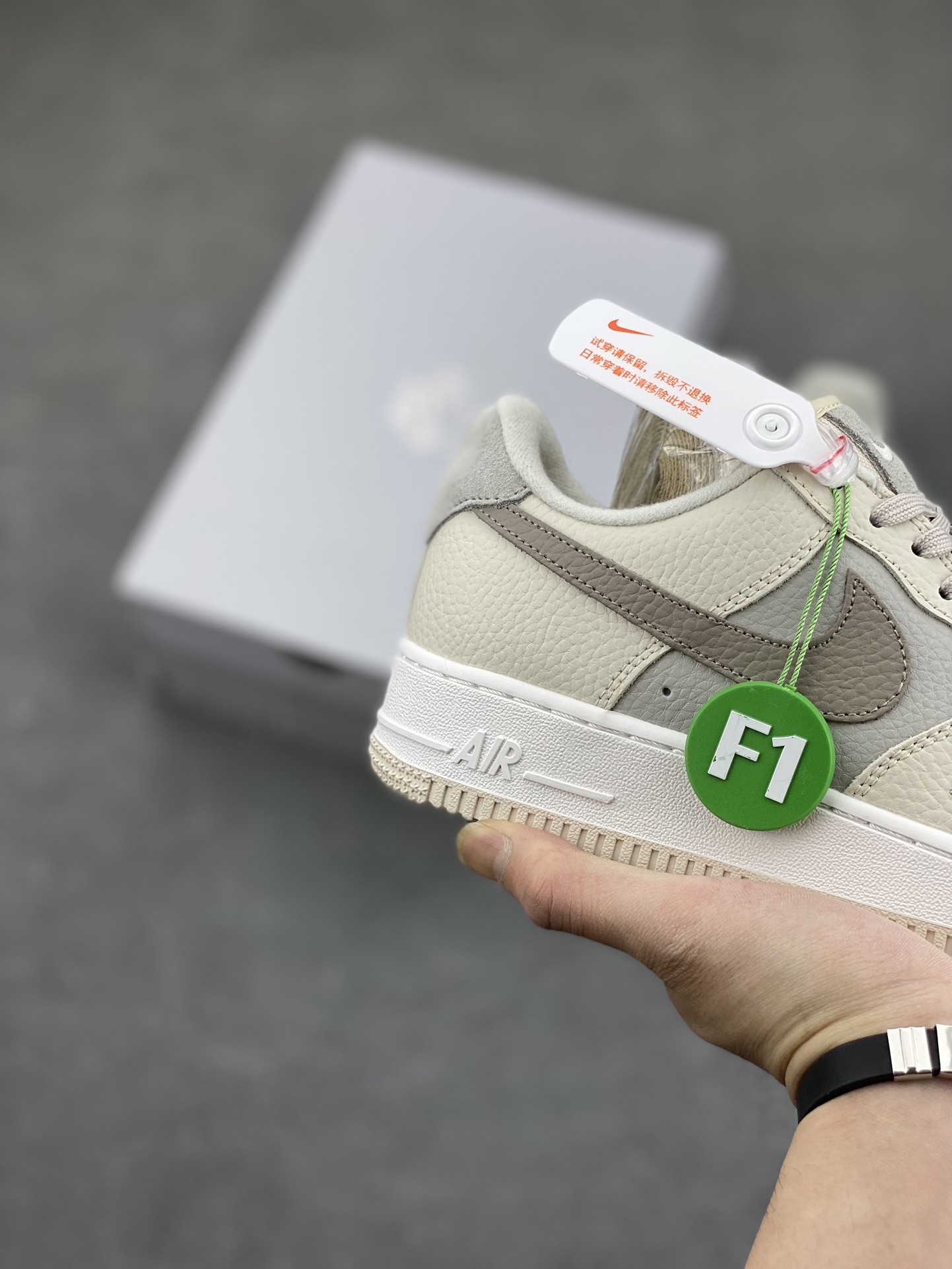 Nike Air Force 1 '07 QS Milk White/Brown Low Top Sneakers,FB8483-100 6 i1681673788 771 4