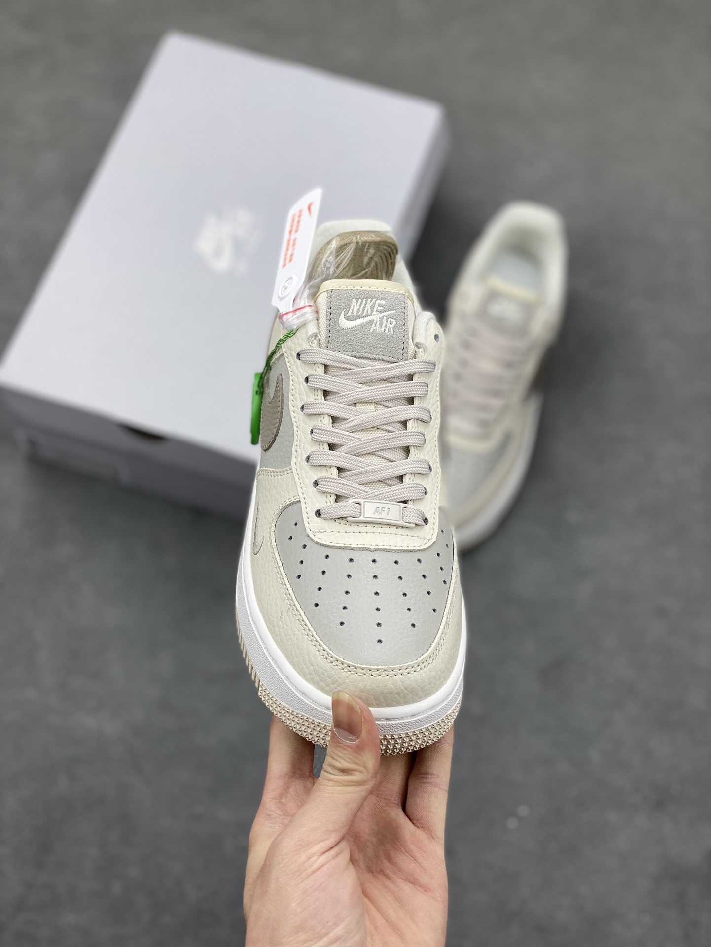 Nike Air Force 1 '07 QS Milk White/Brown Low Top Sneakers,FB8483-100 3 i1681673788 8442 1