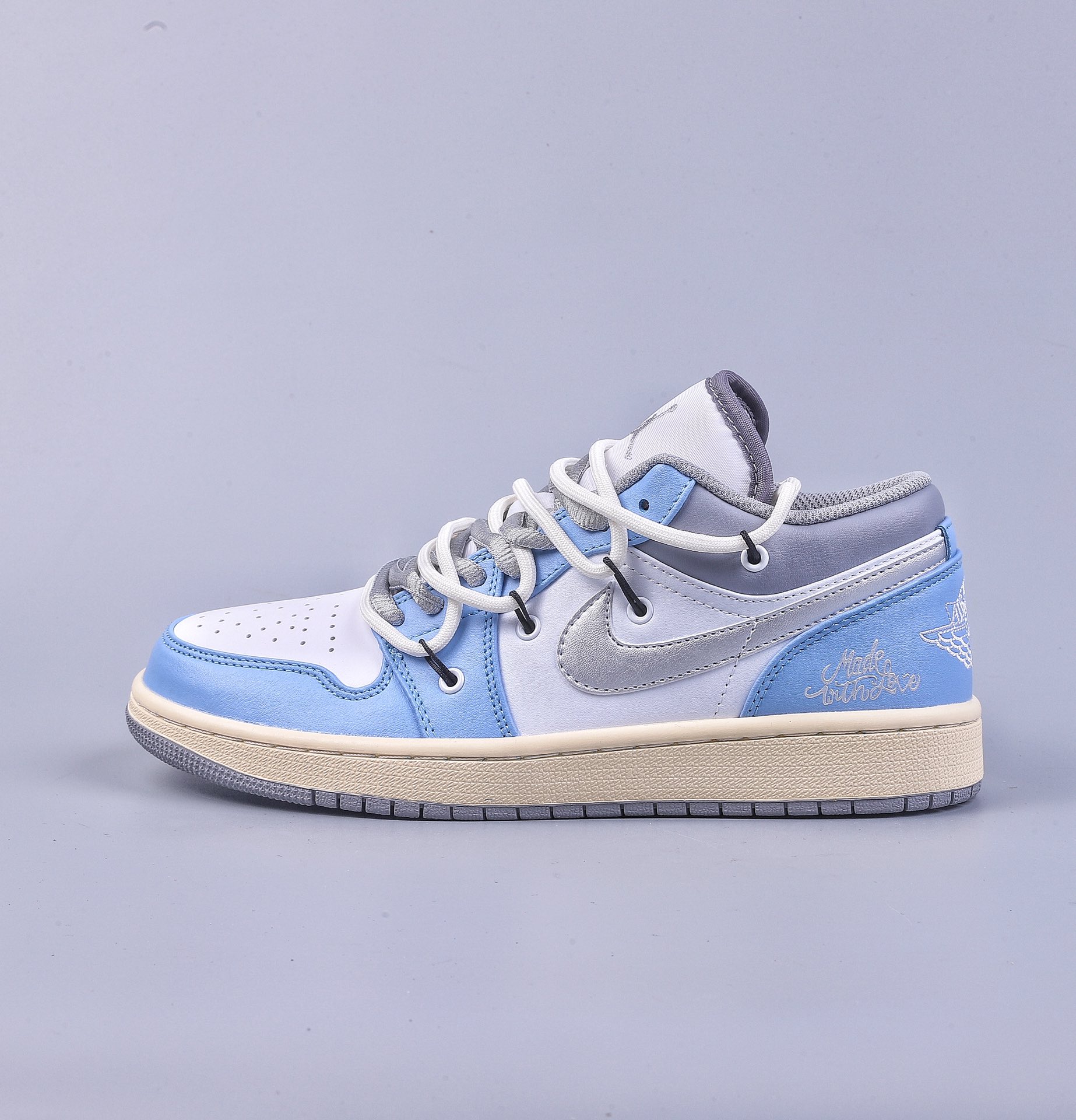 200 Air Jordan 1 Low AJ1 乔1定制版 绑带解构 运动文化篮球鞋  553558-053