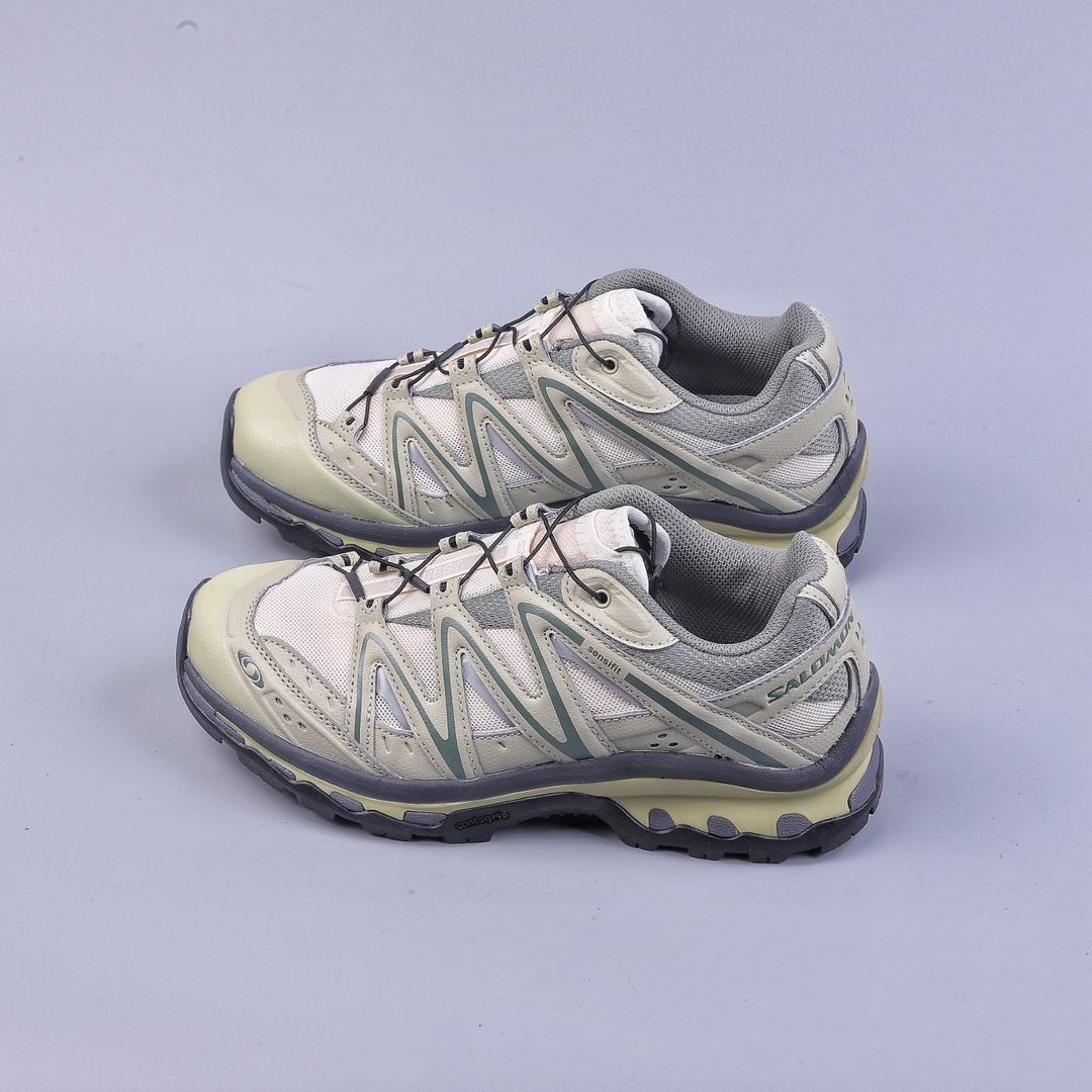 Green X Salomon XT-Quest ADV ”Beige” Salomon Explorer Series Outdoor Cross-Country Running Shoes 417590-32