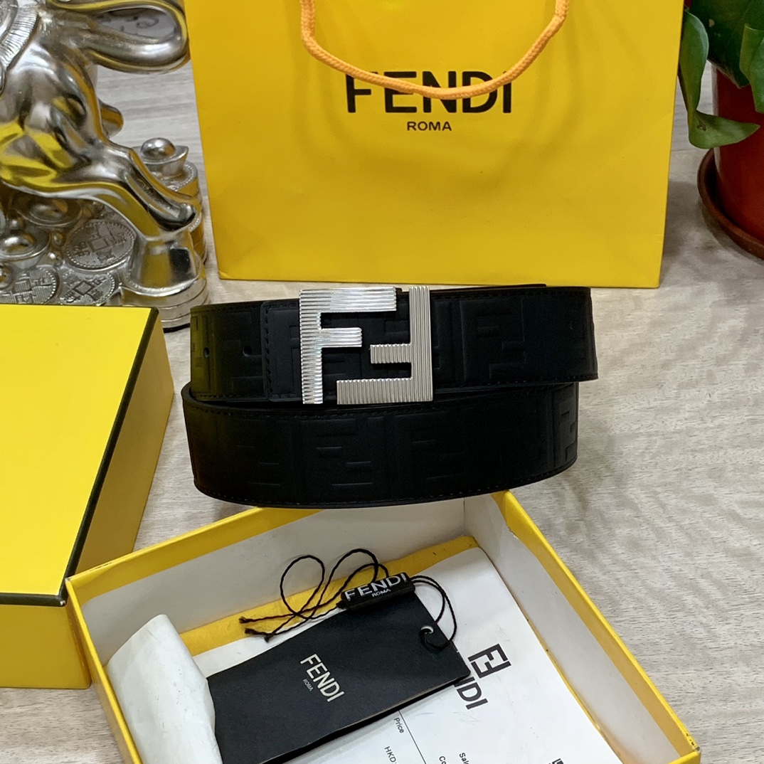 FENDl宽40MM双面原版小牛皮搭