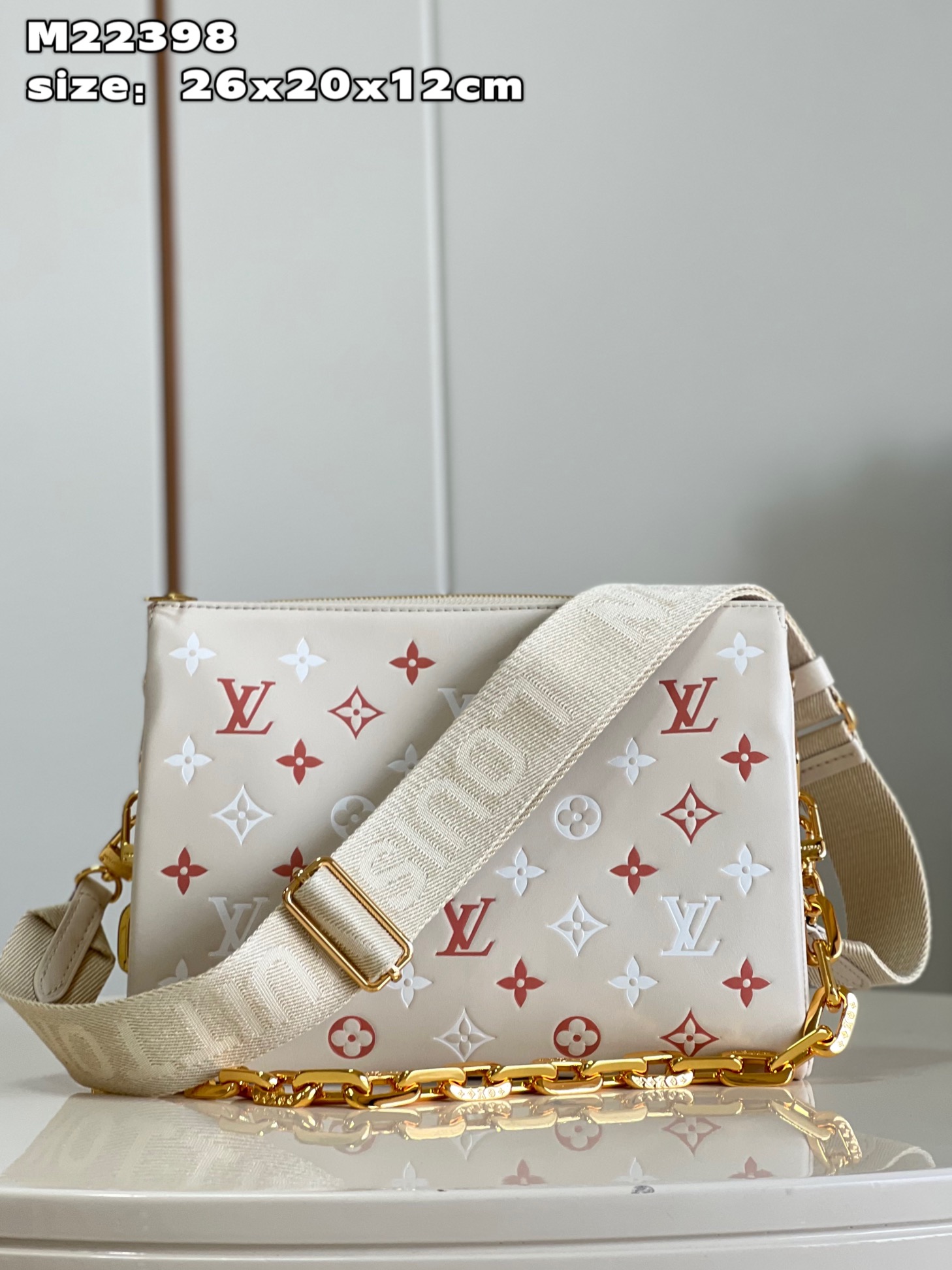 Louis Vuitton LV Coussin Bags Handbags Fabric Sheepskin Spring Collection Chains M22398