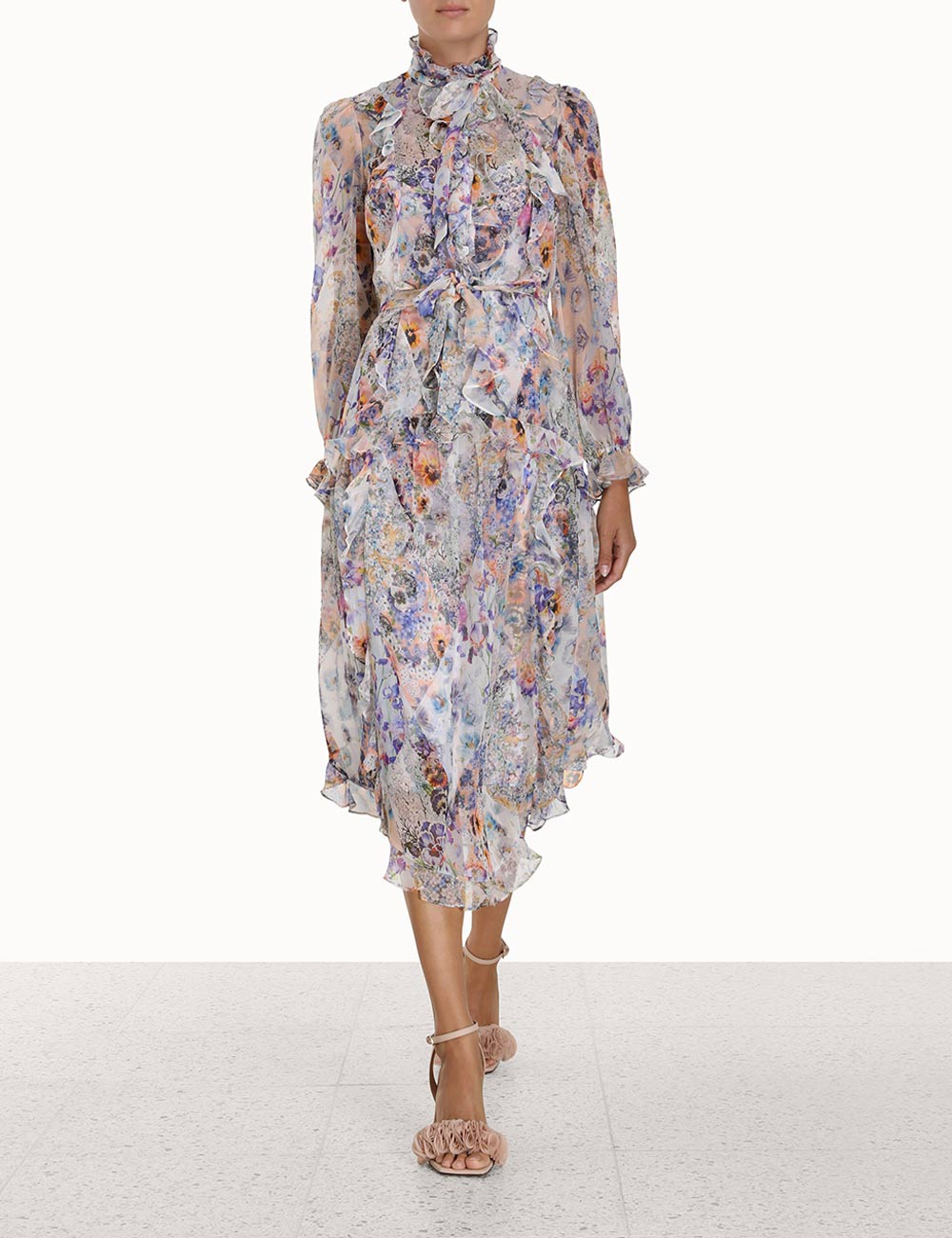 Zimmermann Replicas
 Clothing Dresses Printing Silk Spring/Summer Collection