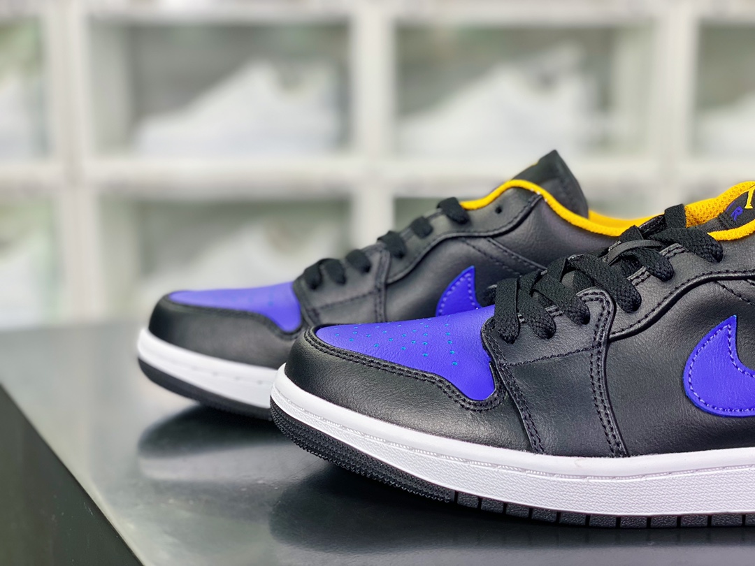 Air Jordan 1 Low”True Blue”AJ1乔丹一代低帮篮球鞋“曼巴黑蓝黄”553558-075