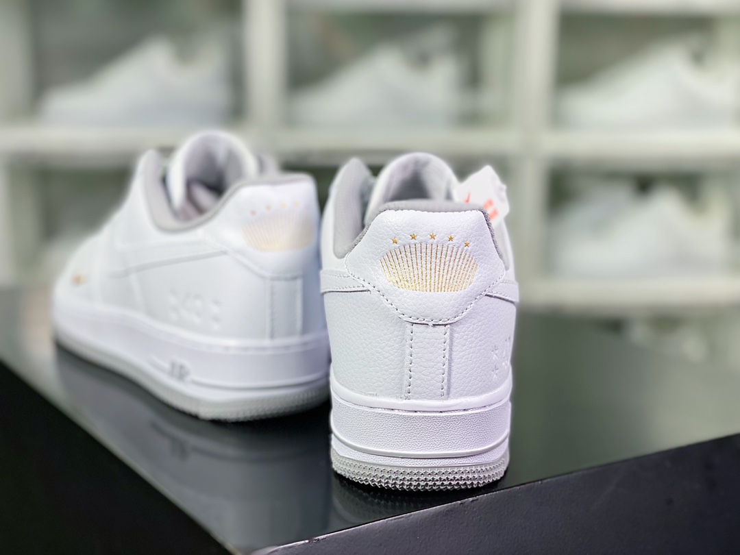 220 Air Force 1'07"40th Anniversary/White/Light Grey"空军一号板鞋“40周年版白浅灰金小钩”DD1225-002