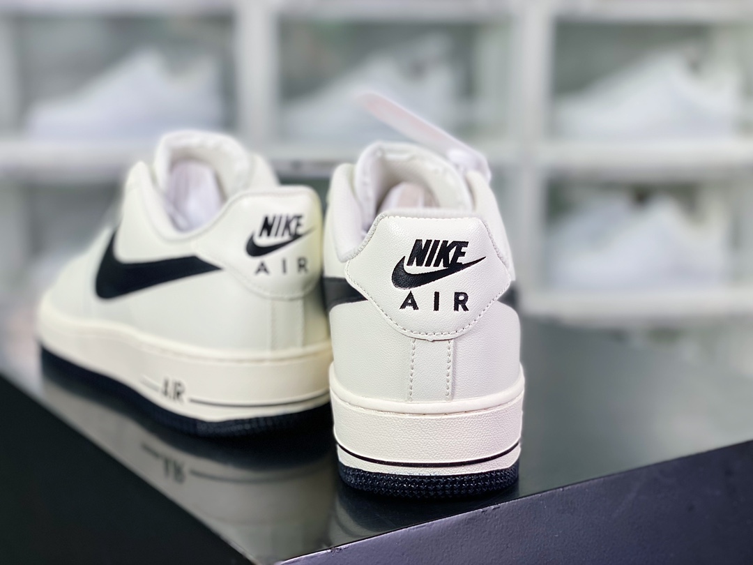 Air Force 1'07 LOW ”Beige/Black Jumbo Swoosh” Air Force No. 1 Shoes ”Leather Rice White Hook” SP0758-023