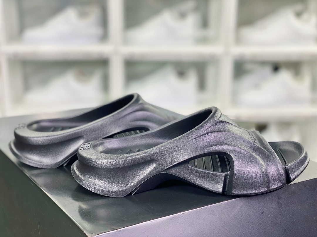 Balenciaga Mold Rubber Slide Sandals Series Summer Summer Division of Drag Sleeping Slote 