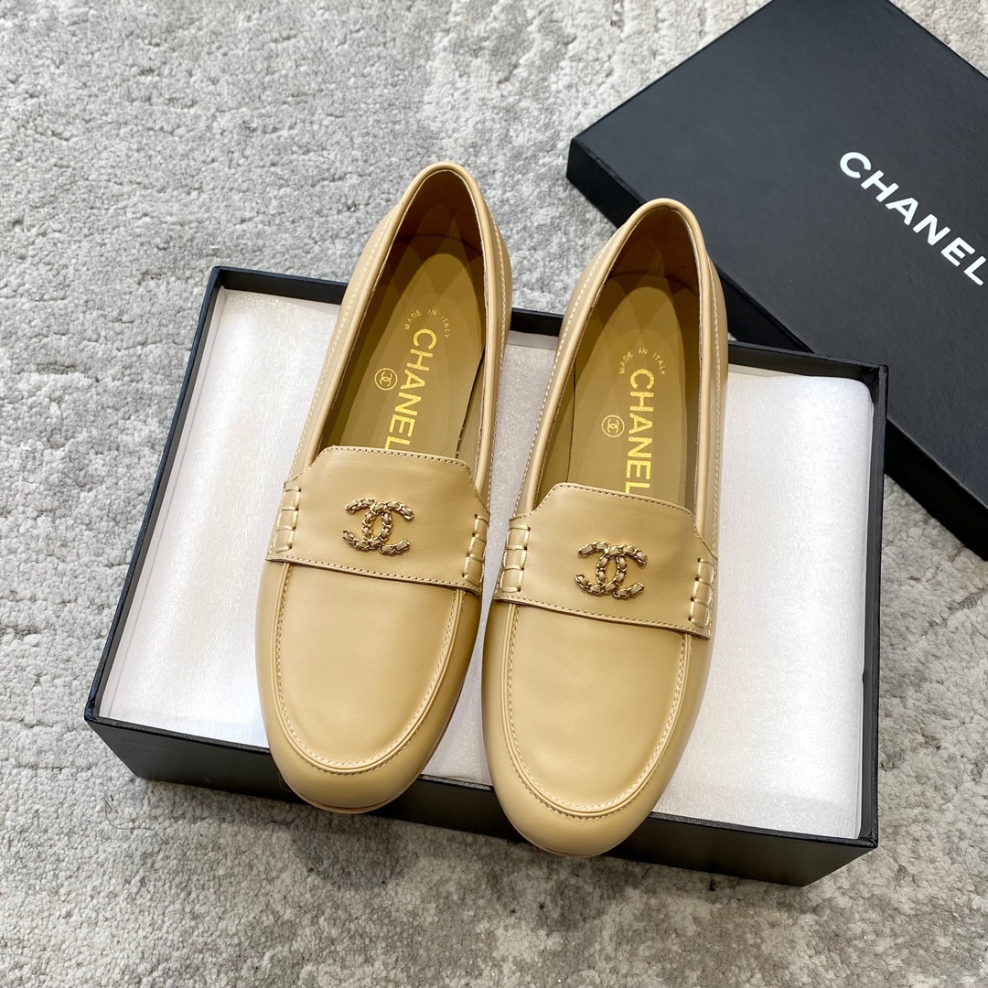 CHANEL Mules Loafers | Vintage Luxe Loafers | Double C Metal Buckle + Waxed Calfskin