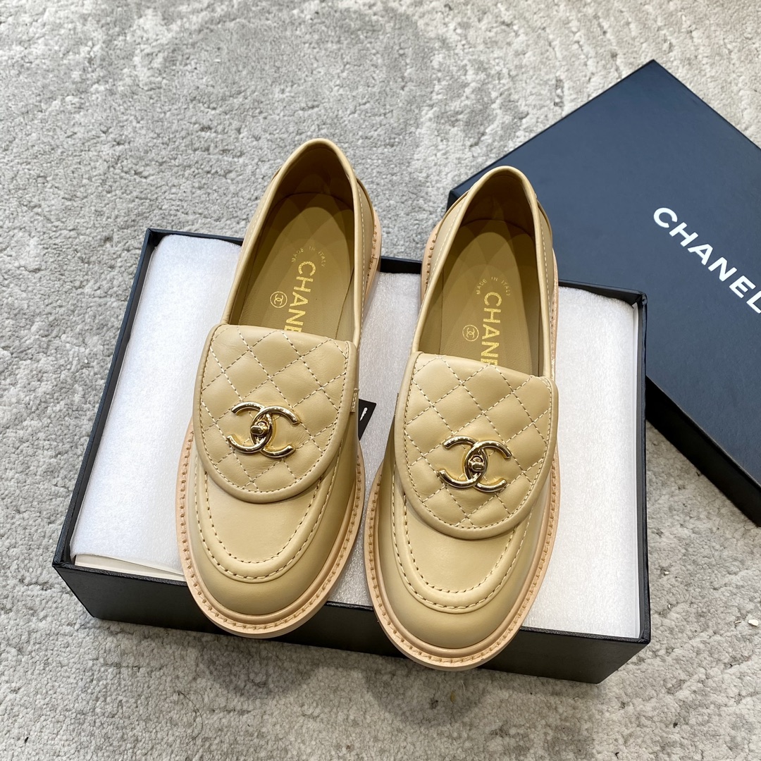 CHANEL Mules Loafers | Vintage Luxe Loafers | Double C Metal Buckle + Oiled Wax Calfskin
