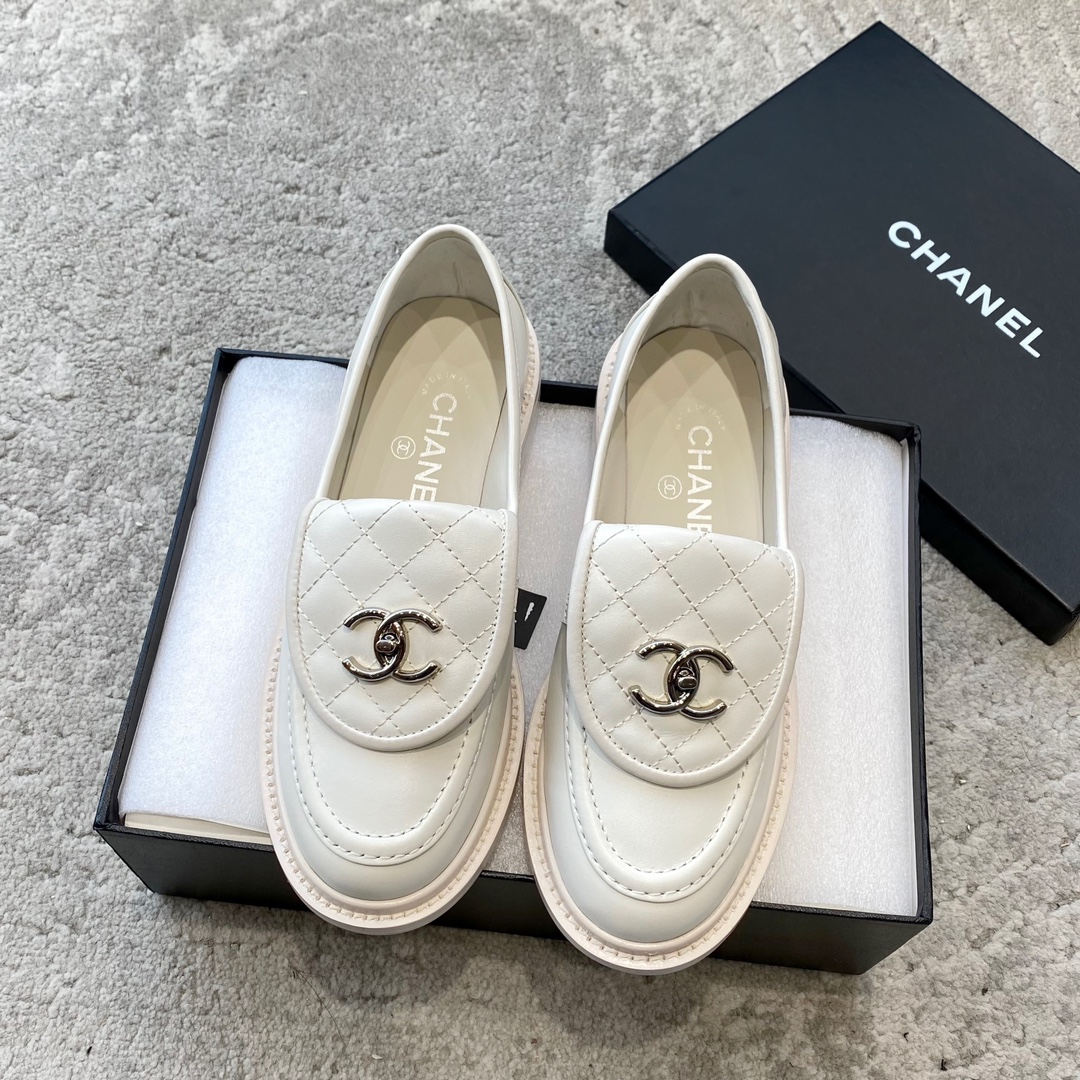 CHANEL Mules Loafers | Vintage Luxe Loafers | Double C Metal Buckle + Oiled Wax Calfskin
