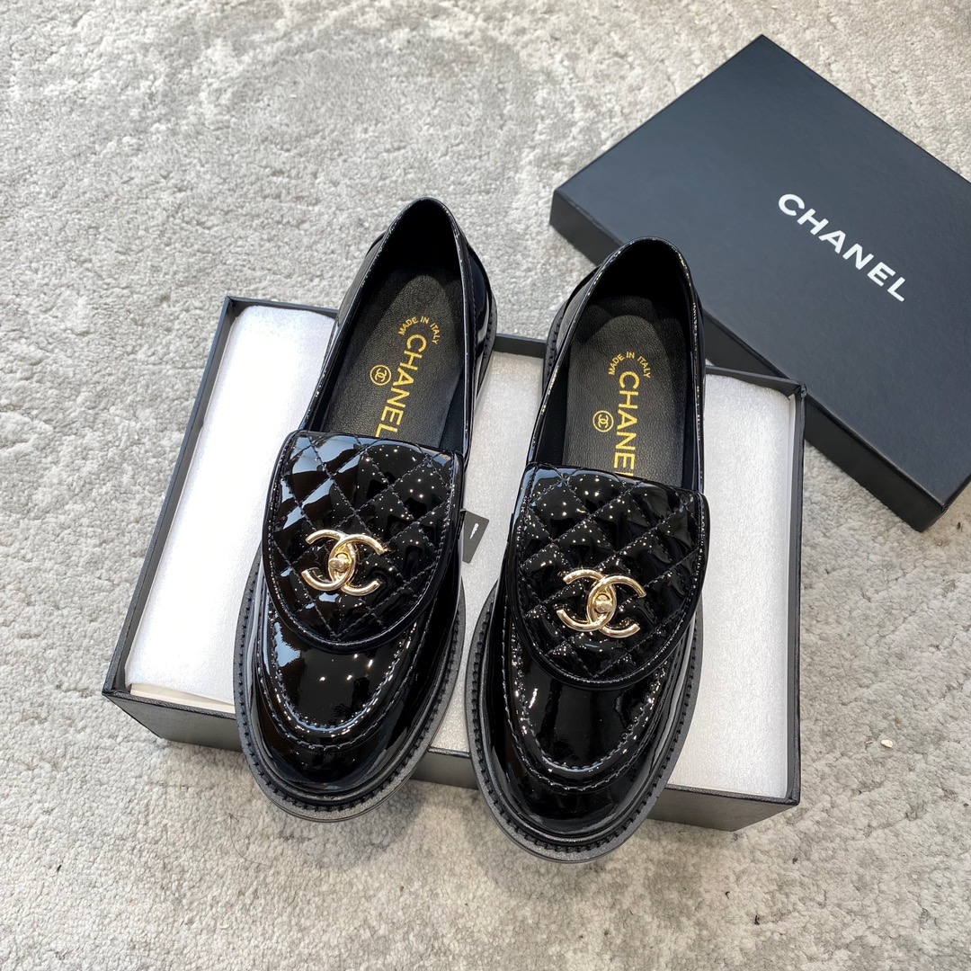 CHANEL Mules Loafers | Vintage Luxe Loafers | Double C Metal Buckle + Oiled Waxed Calfskin