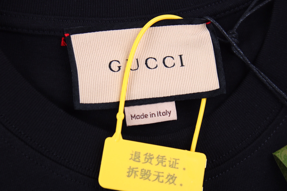 ：180 Gucci 古驰 23SS 撞色圆圈印花短袖T恤