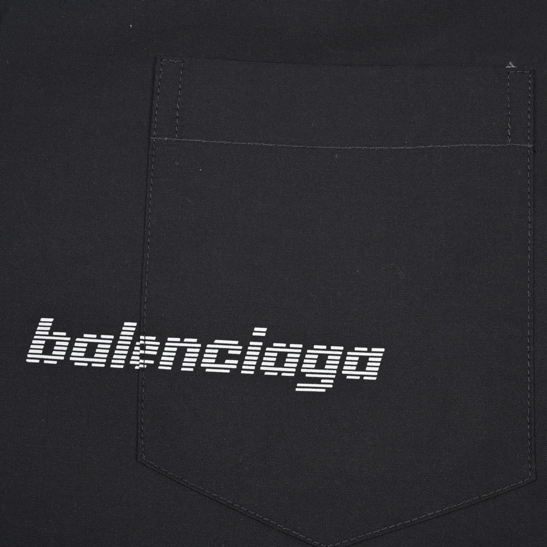 260 Balenciaga巴黎世家 2023 SS 印花针织短袖衬衫