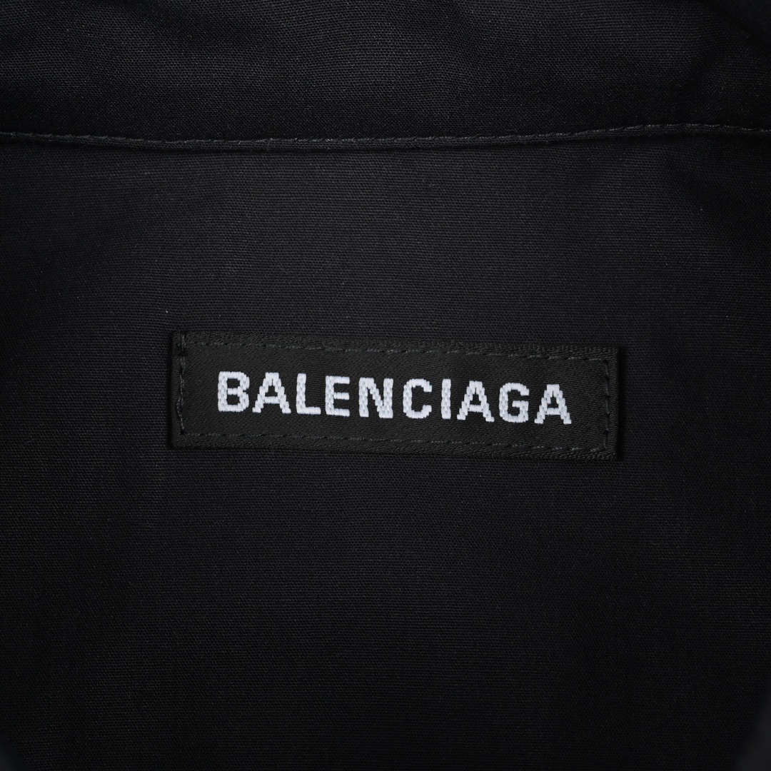 260 Balenciaga巴黎世家 2023 SS 印花针织短袖衬衫