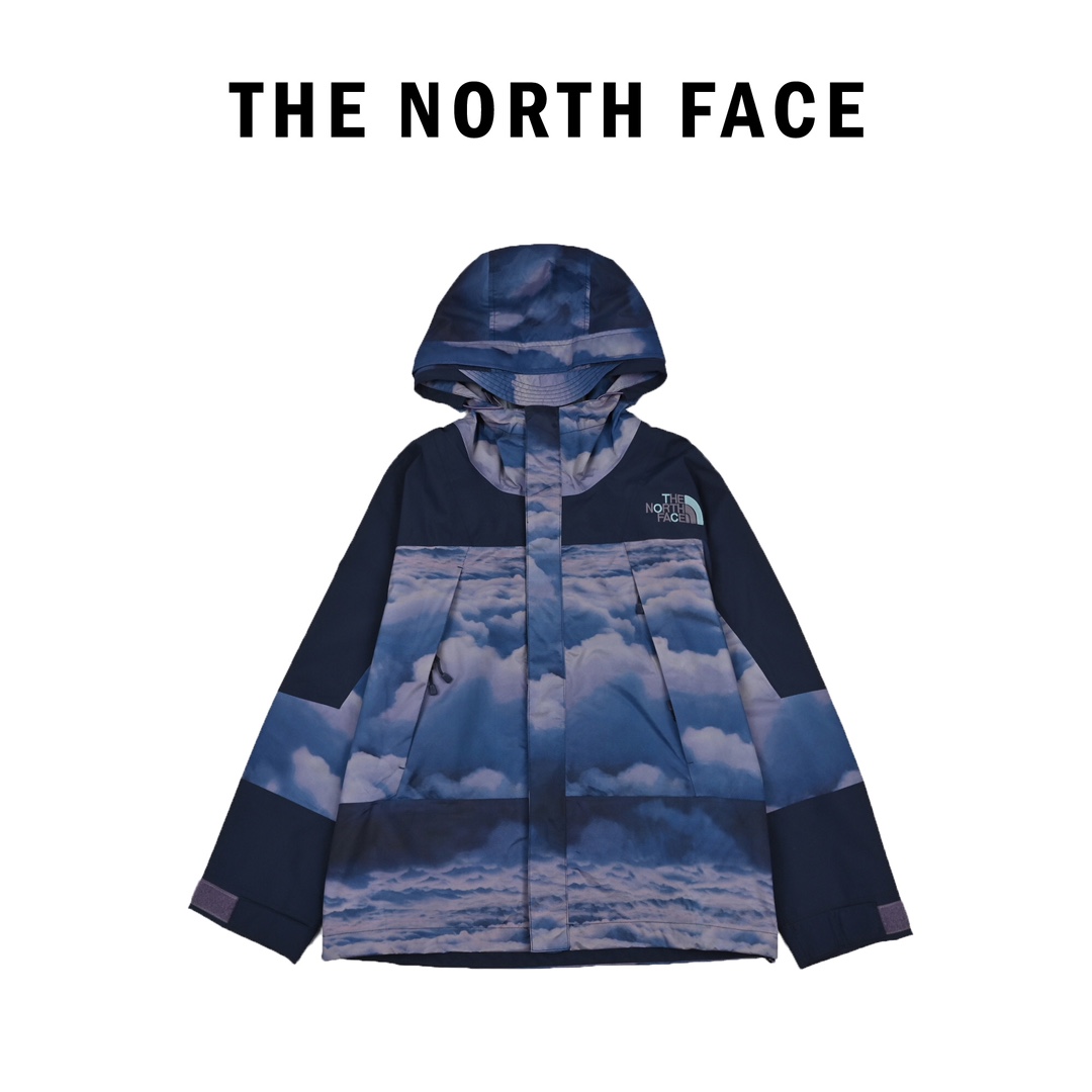 400 TheNorthFaceX CLOT北面春夏联名款男户外防水防风冲锋衣外套